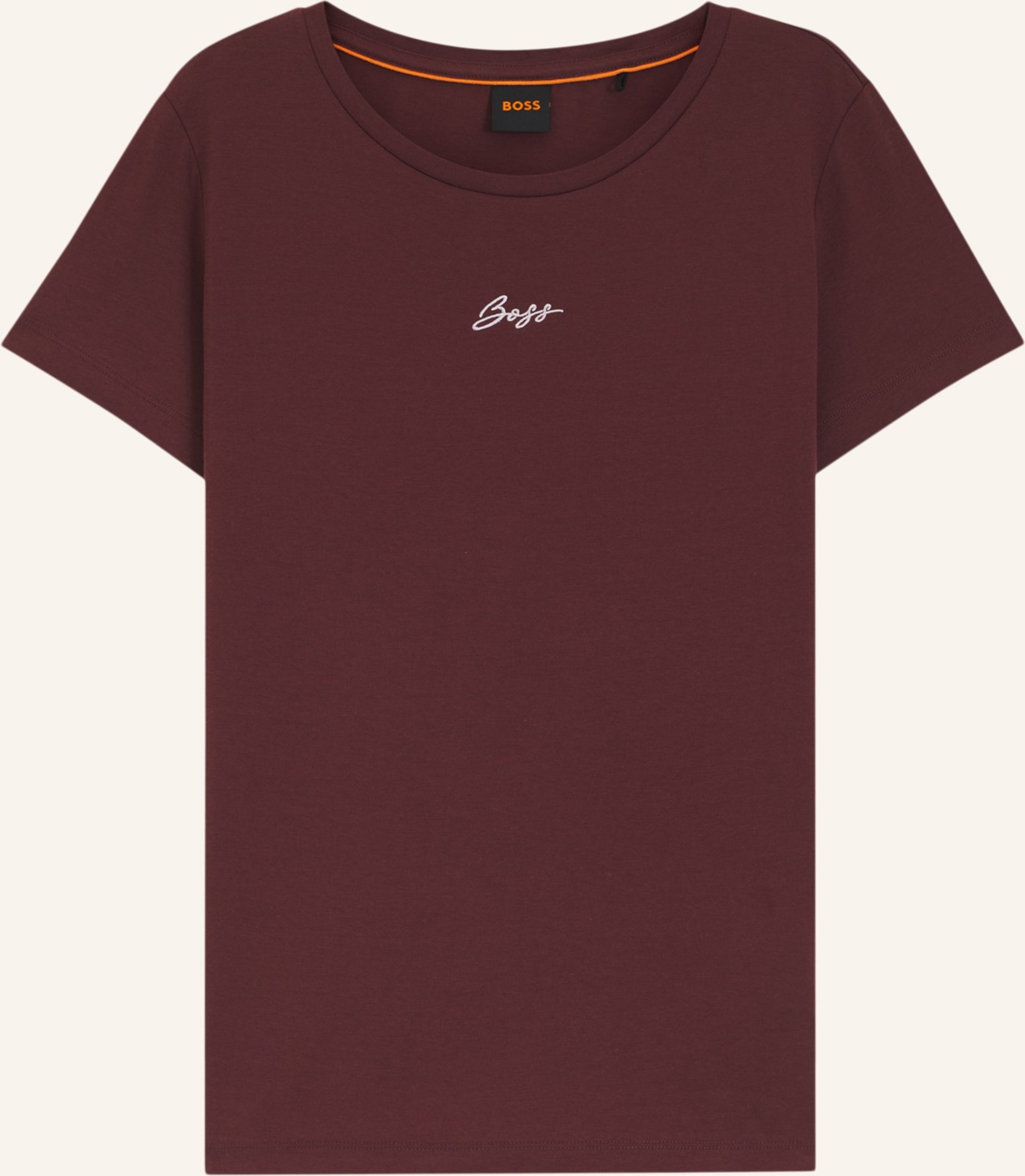 Boss T-Shirt C_Elove_Embro Slim Fit braun