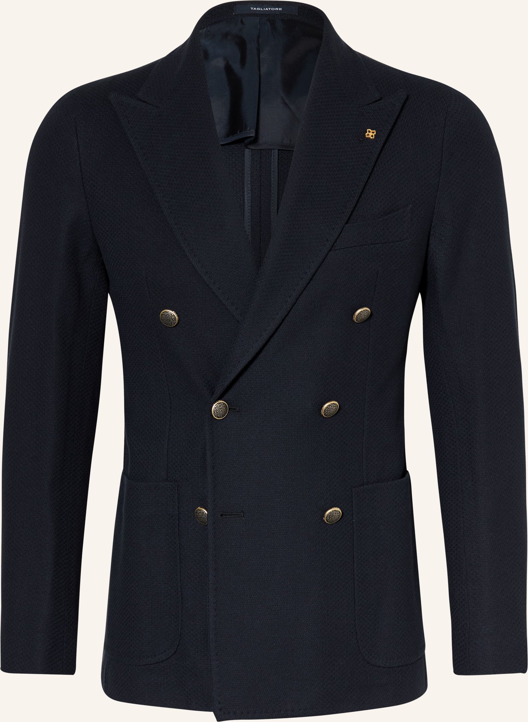 Tagliatore Jerseysakko Extra Slim Fit blau