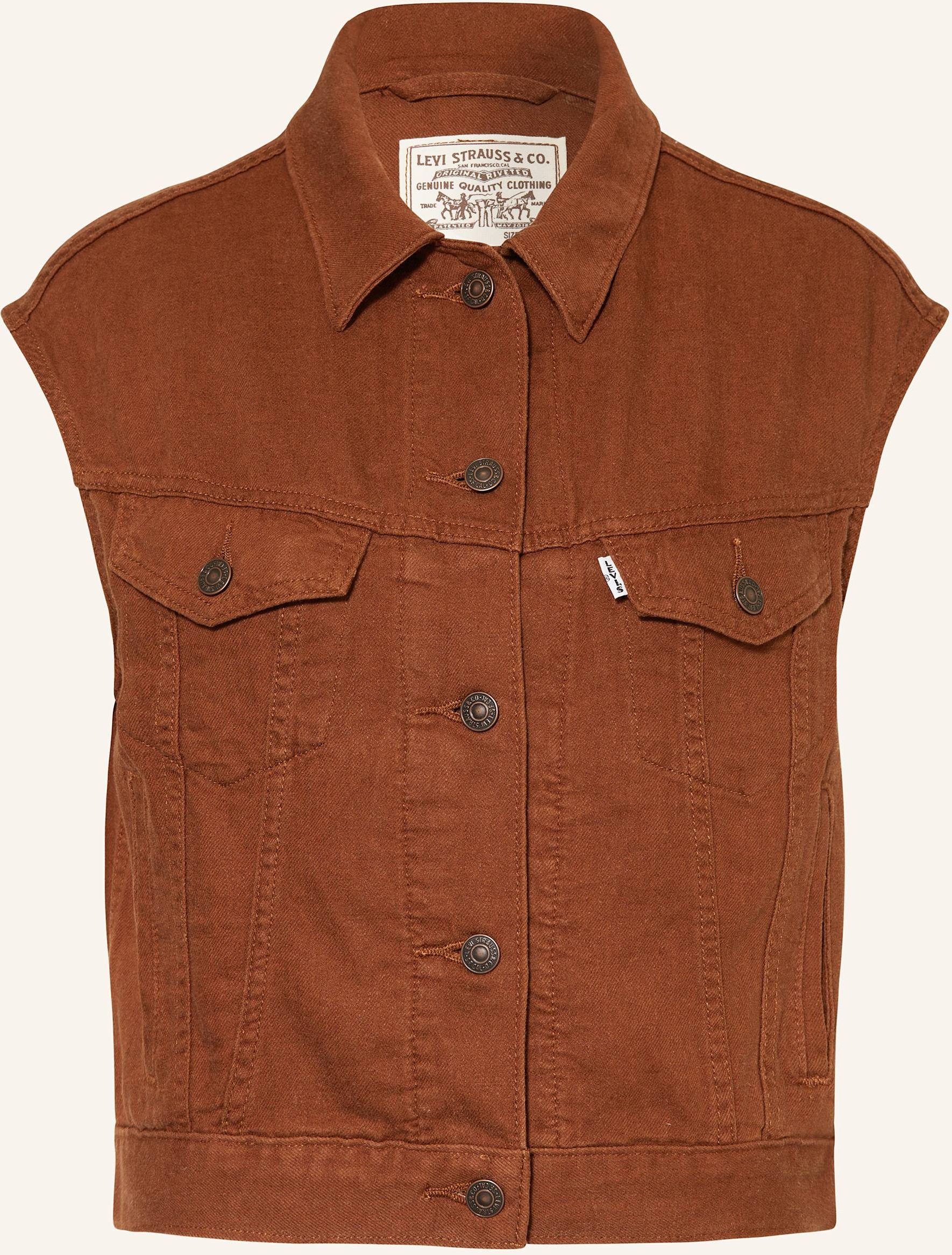 Levi's® Weste Mit Leinen rot