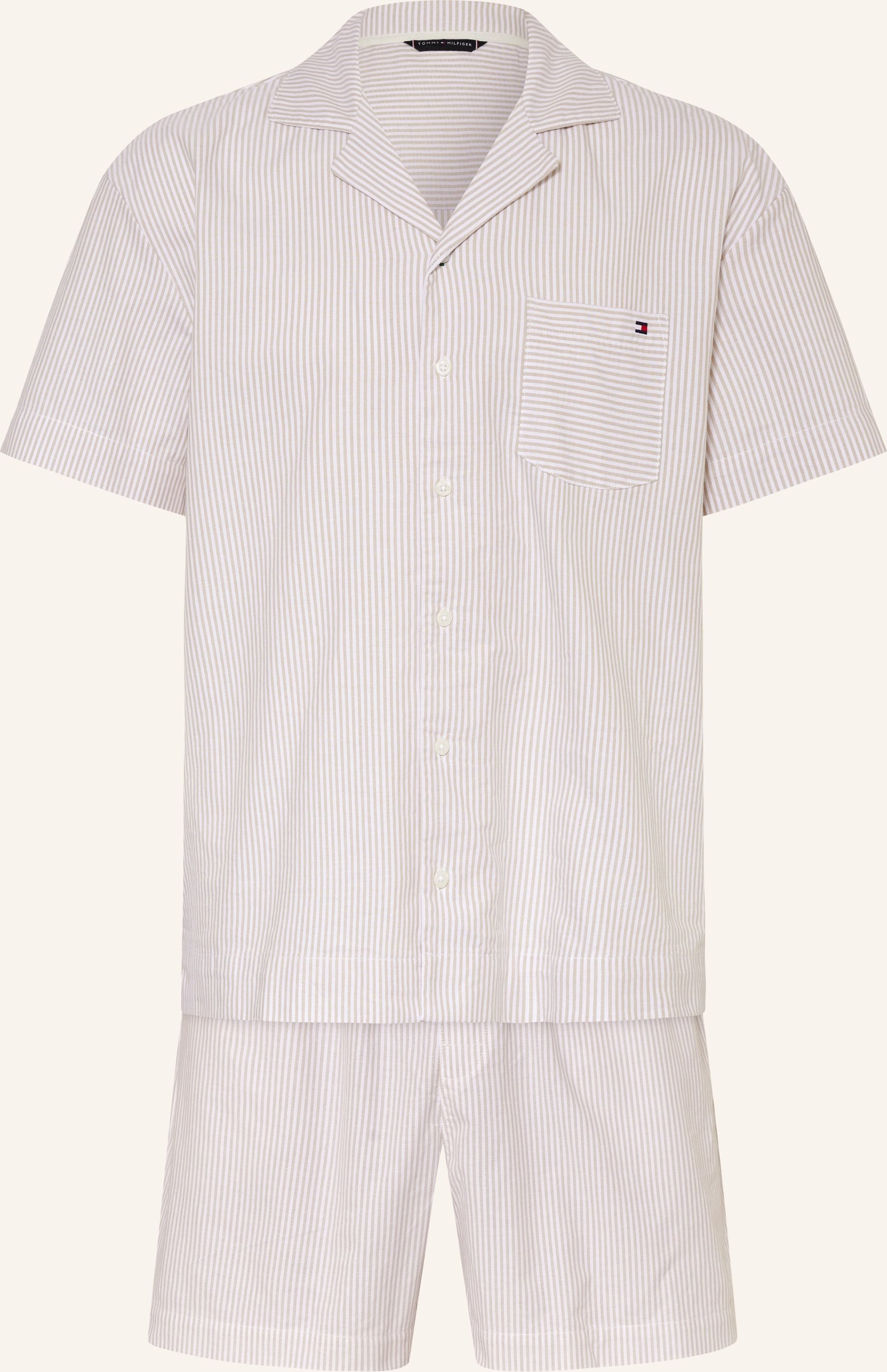 Tommy Hilfiger Shorty-Schlafanzug beige