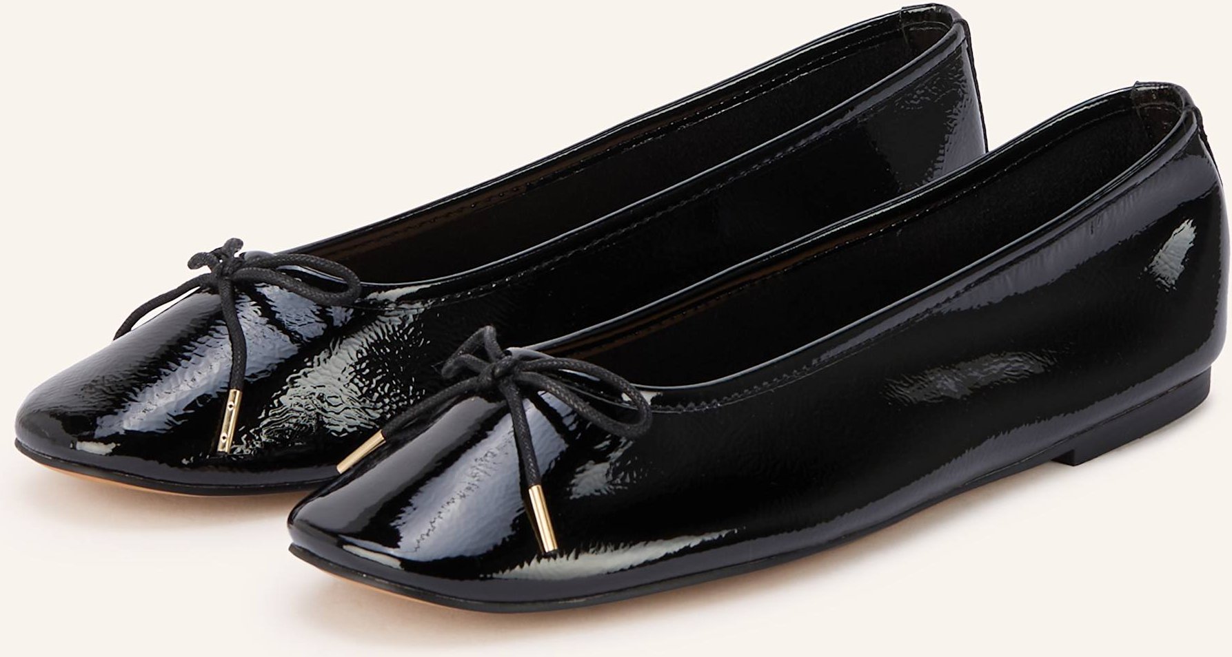 Inuovo Lackballerinas schwarz
