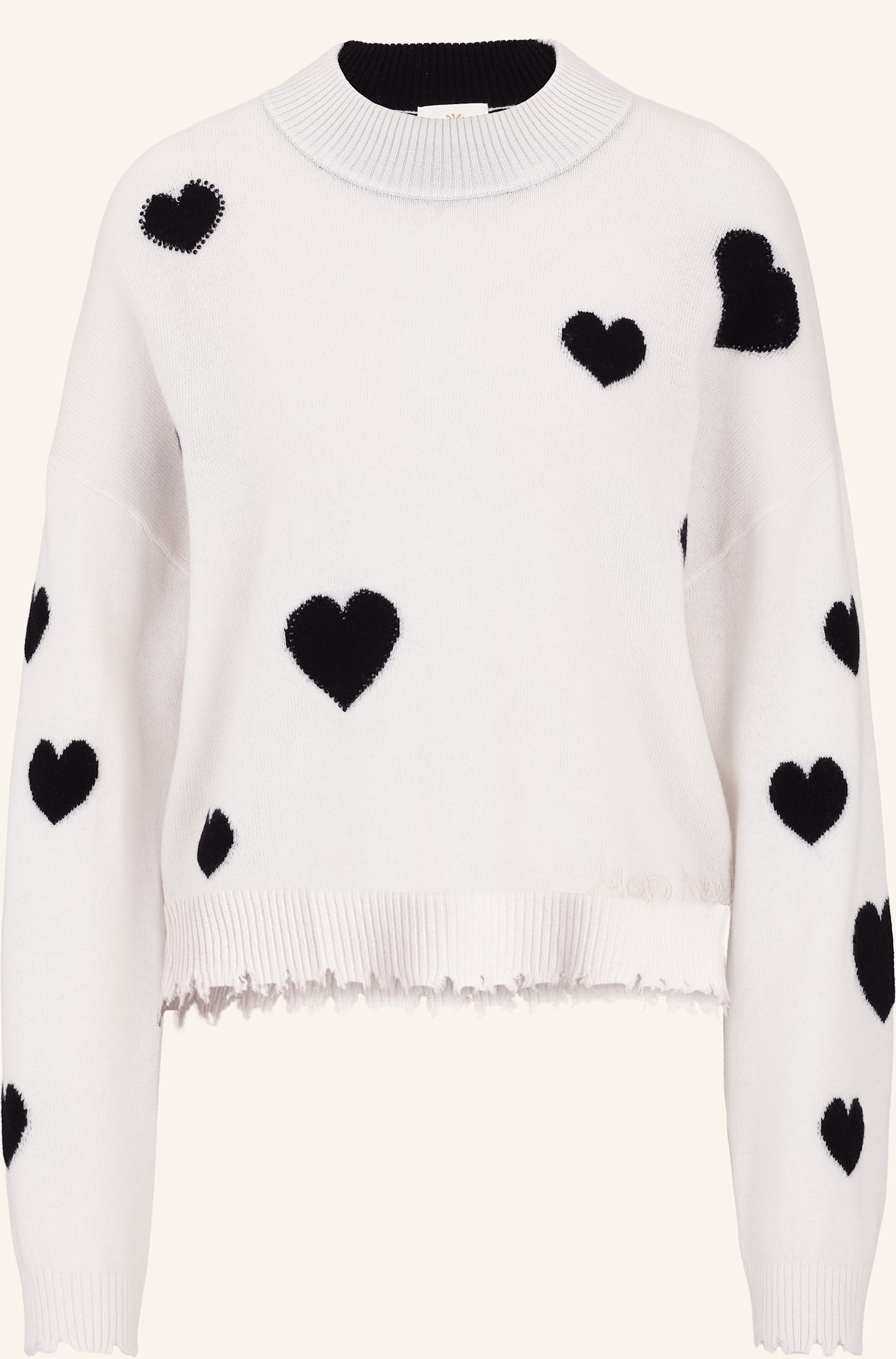 Princess Goes Hollywood Pullover Mit Schmucksteinen Und Cashmere weiss