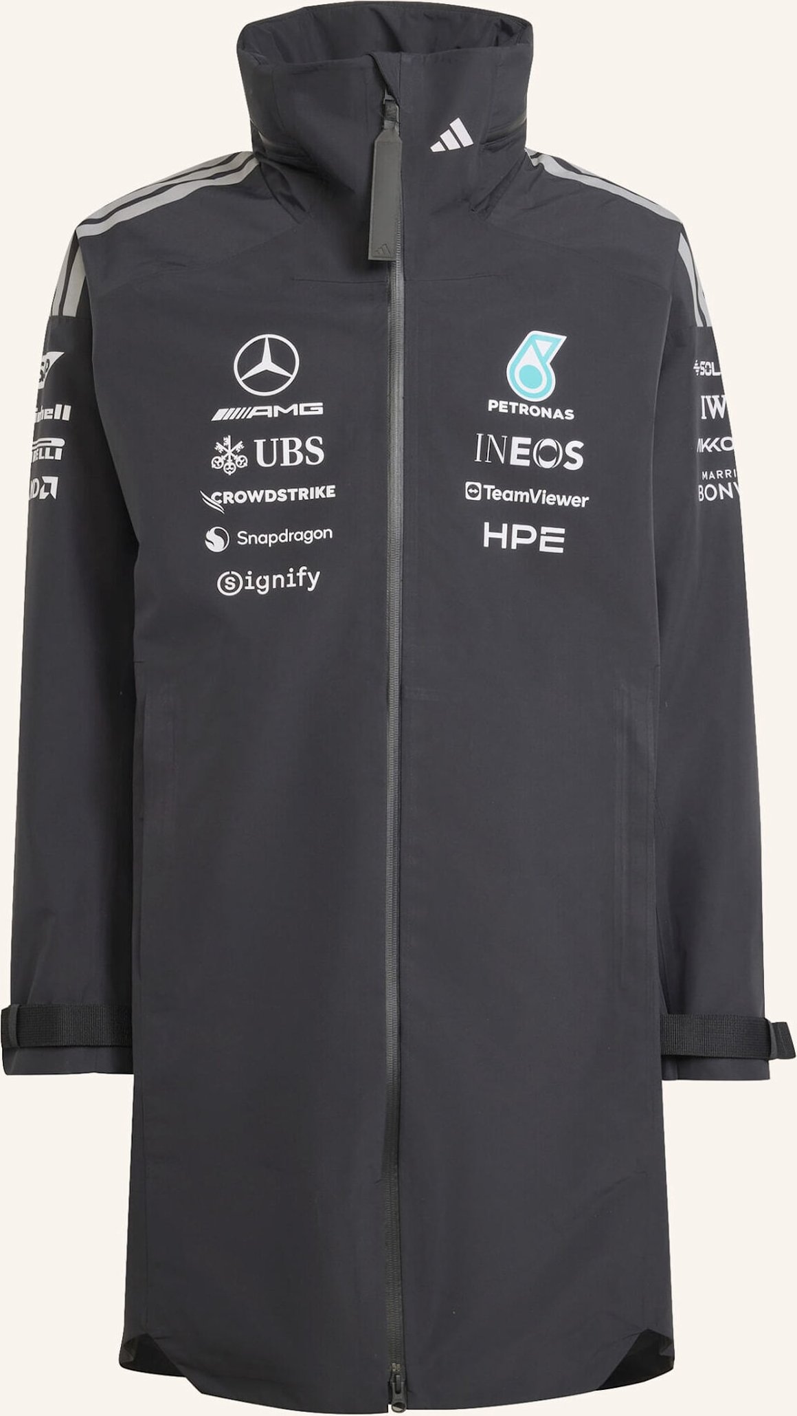 Adidas Mercedes-Amg Petronas Formula 1 Team Engineers Regenparka schwarz