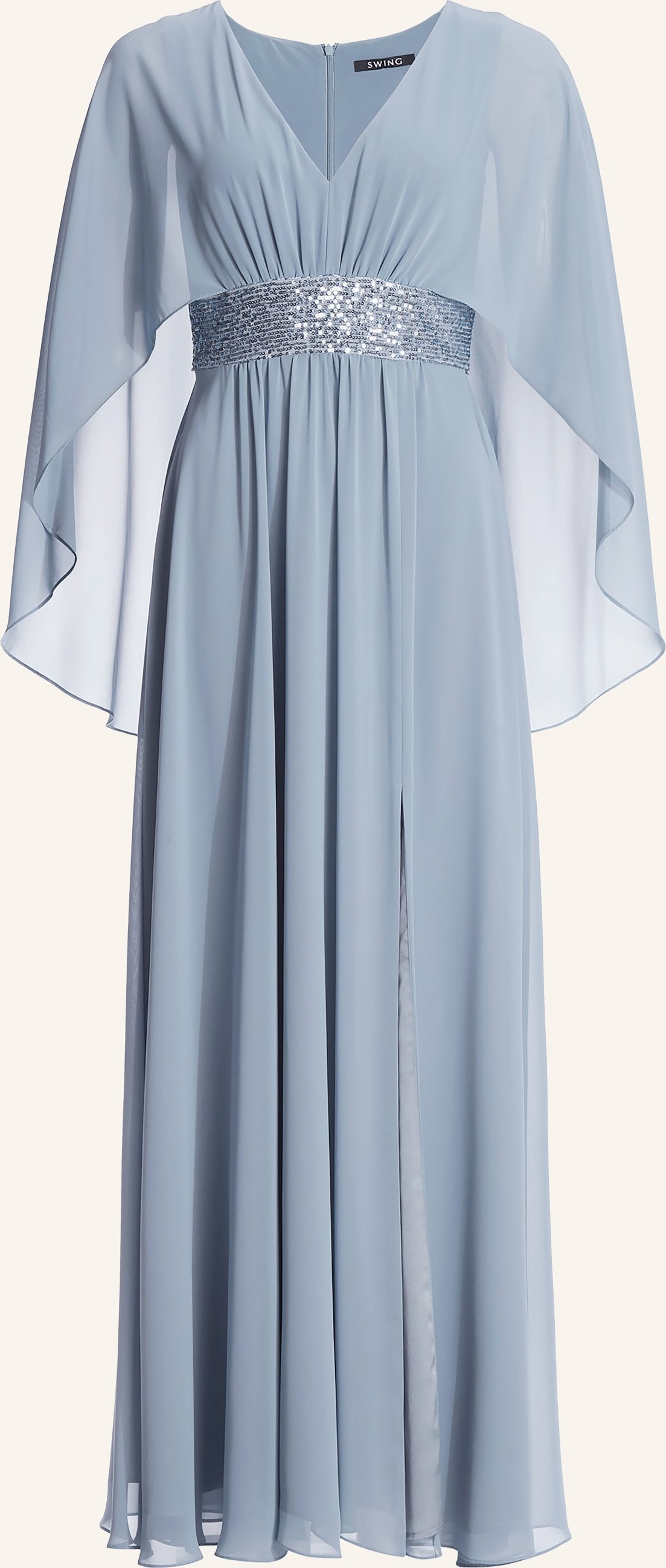 Swing Abendkleid Mit Pailletten blau