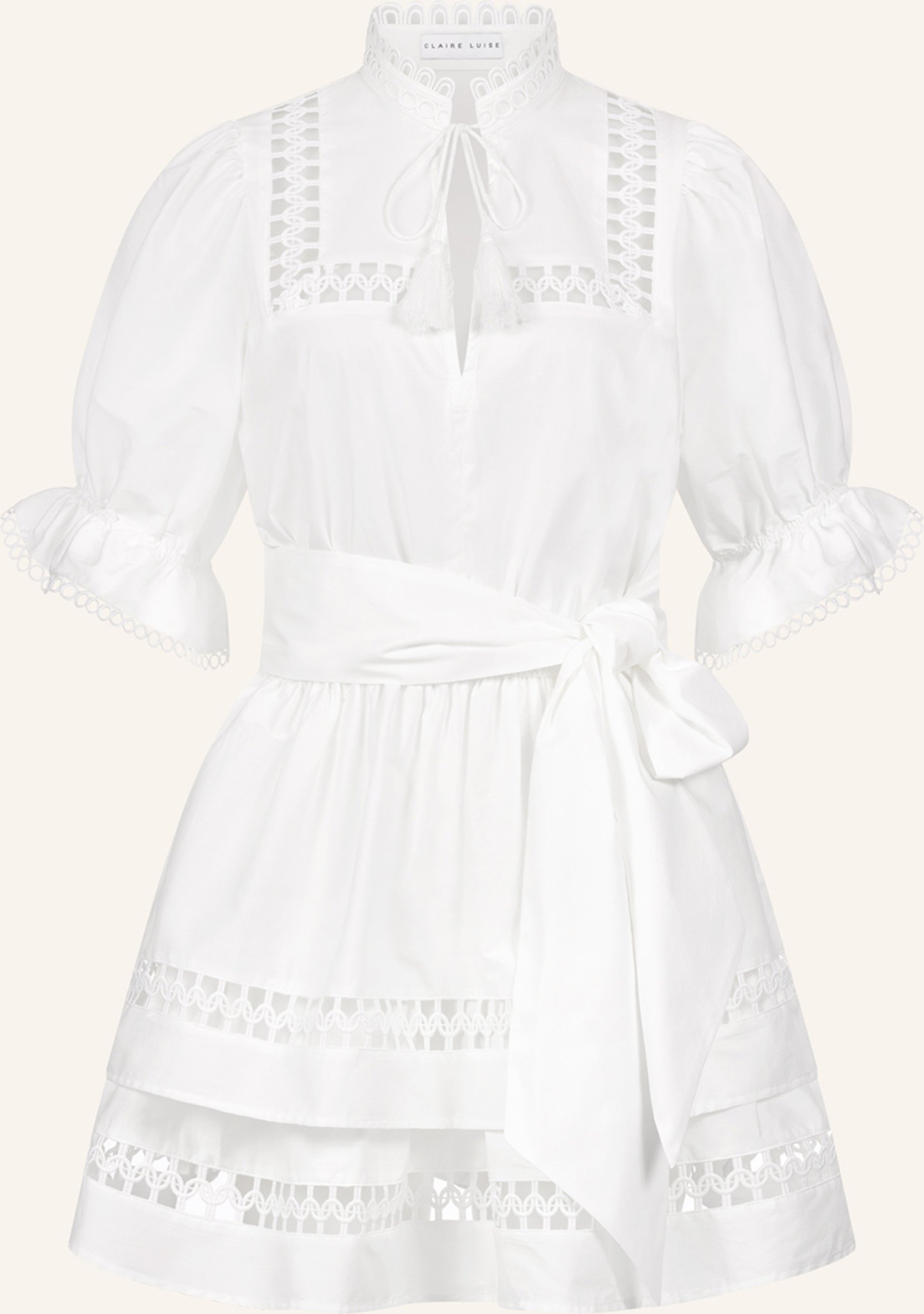Claire Luise Elegantes Minikleid weiss