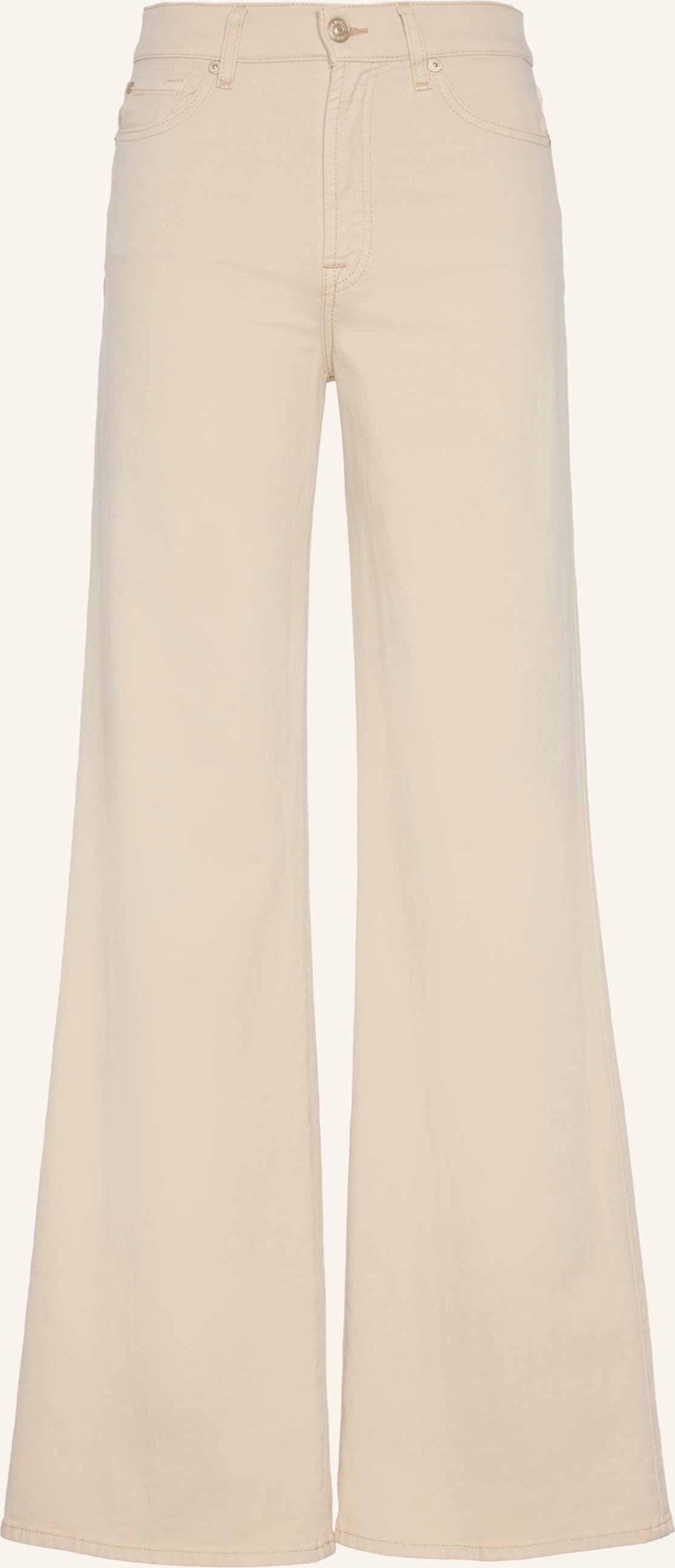 7 For All Mankind Wide Leg Jeans Lotta beige