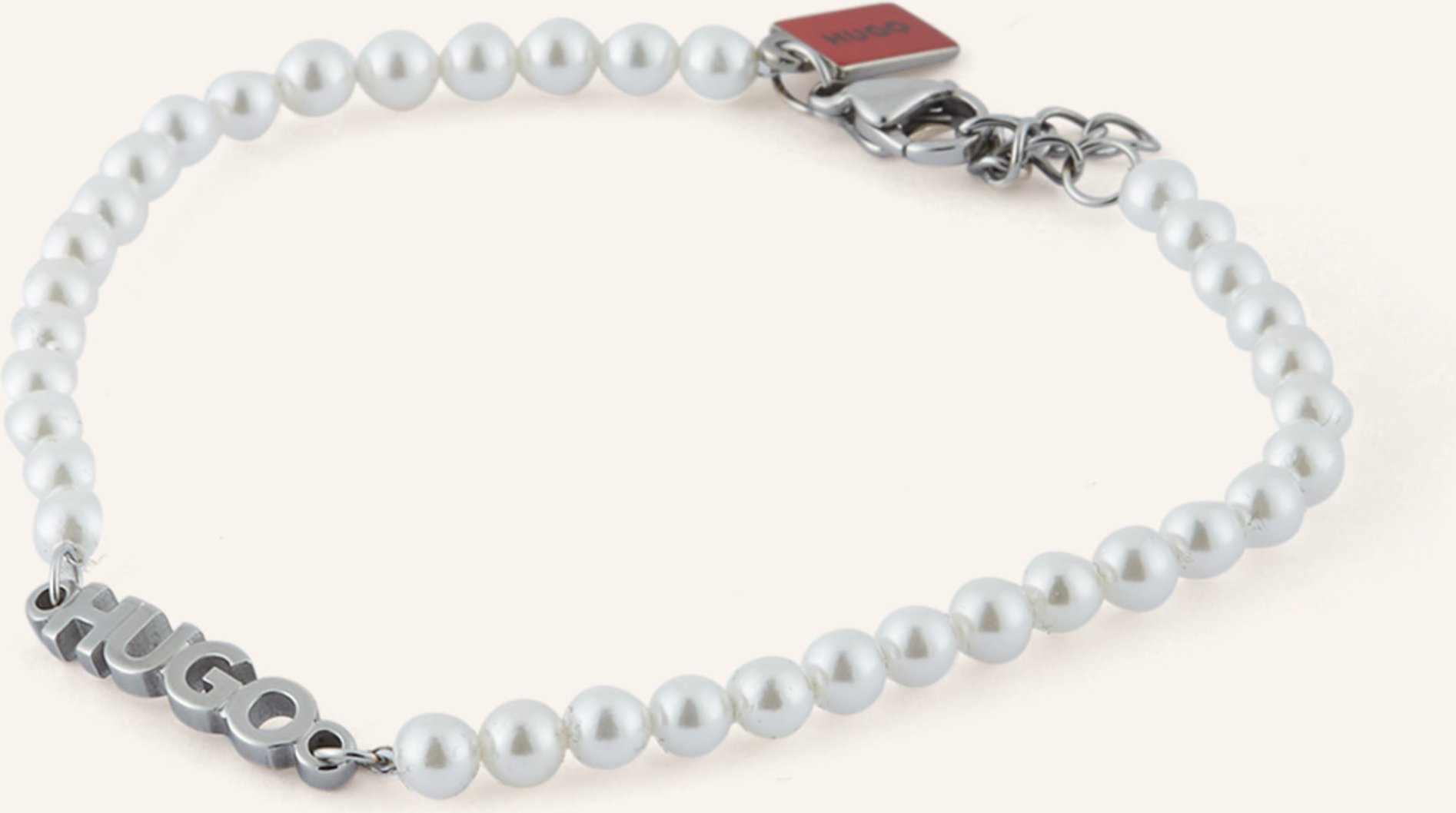Hugo Armband Smallpearl weiss