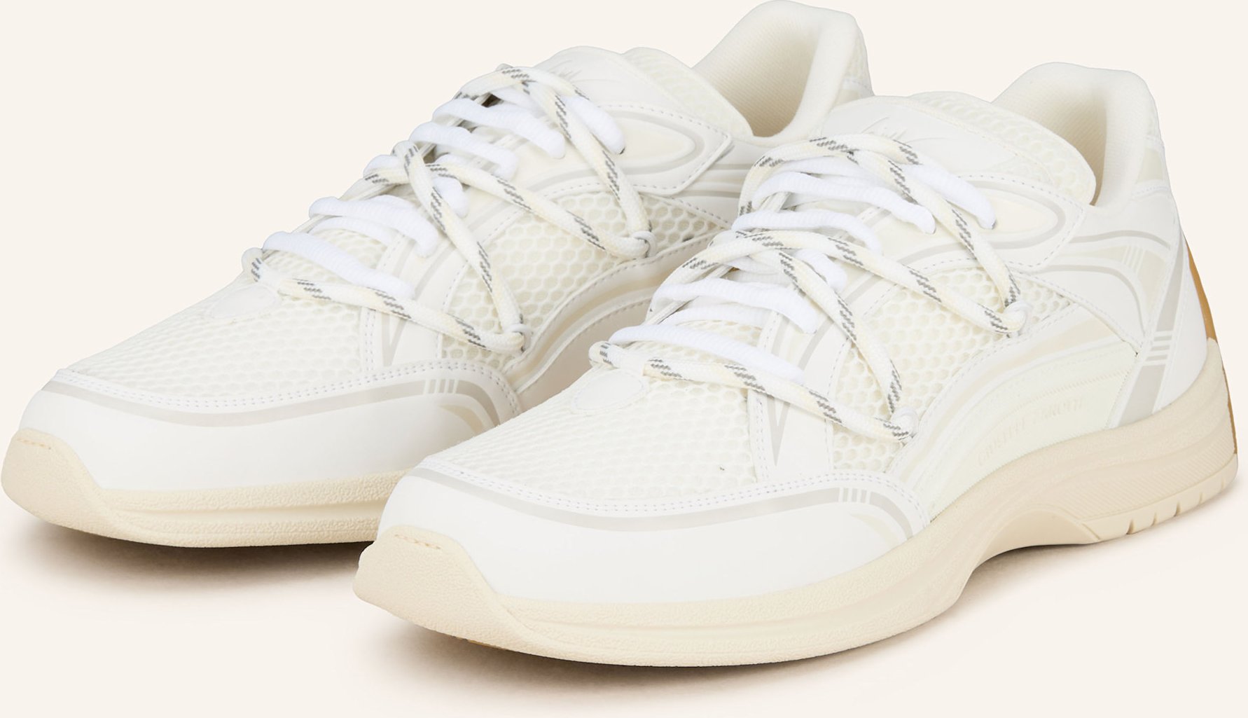 Thumbnail - Giuseppe Zanotti Design Sneaker Inox weiss