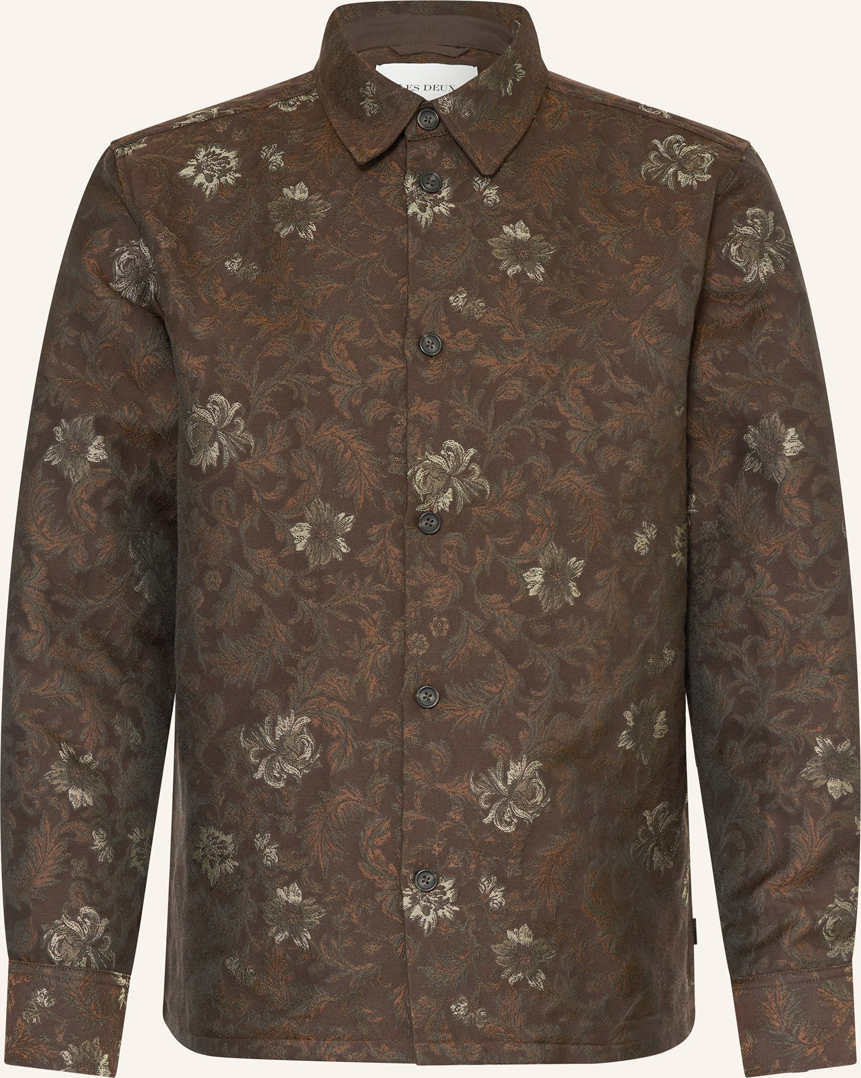 Les Deux Jacquard-Overjacket Kaleb braun