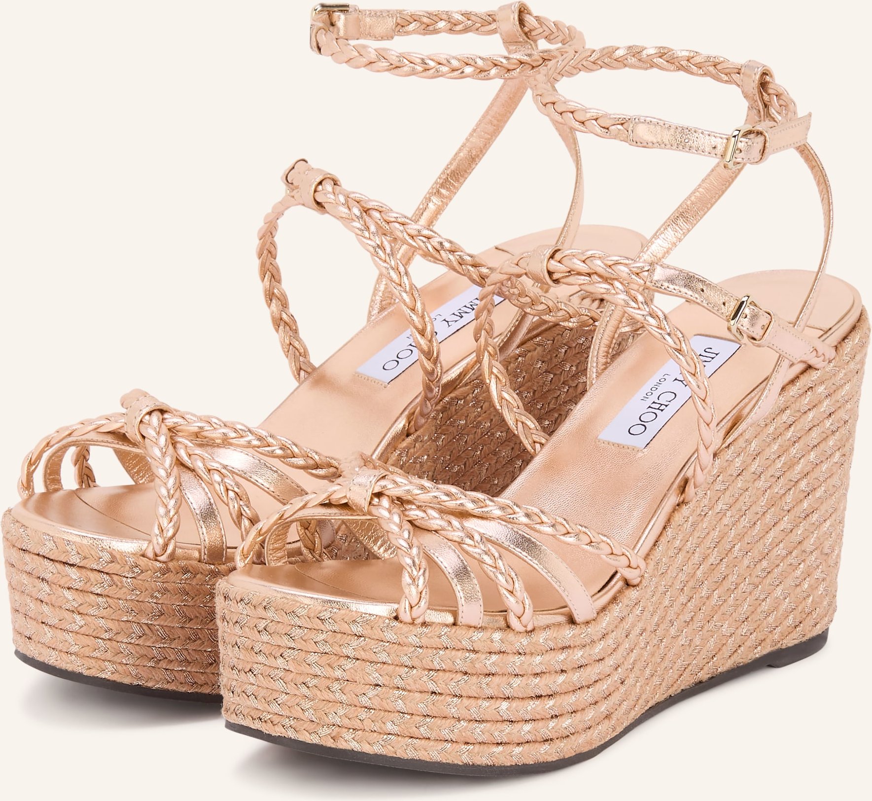 Jimmy Choo Plateau-Wedges Nyra 100 rosa