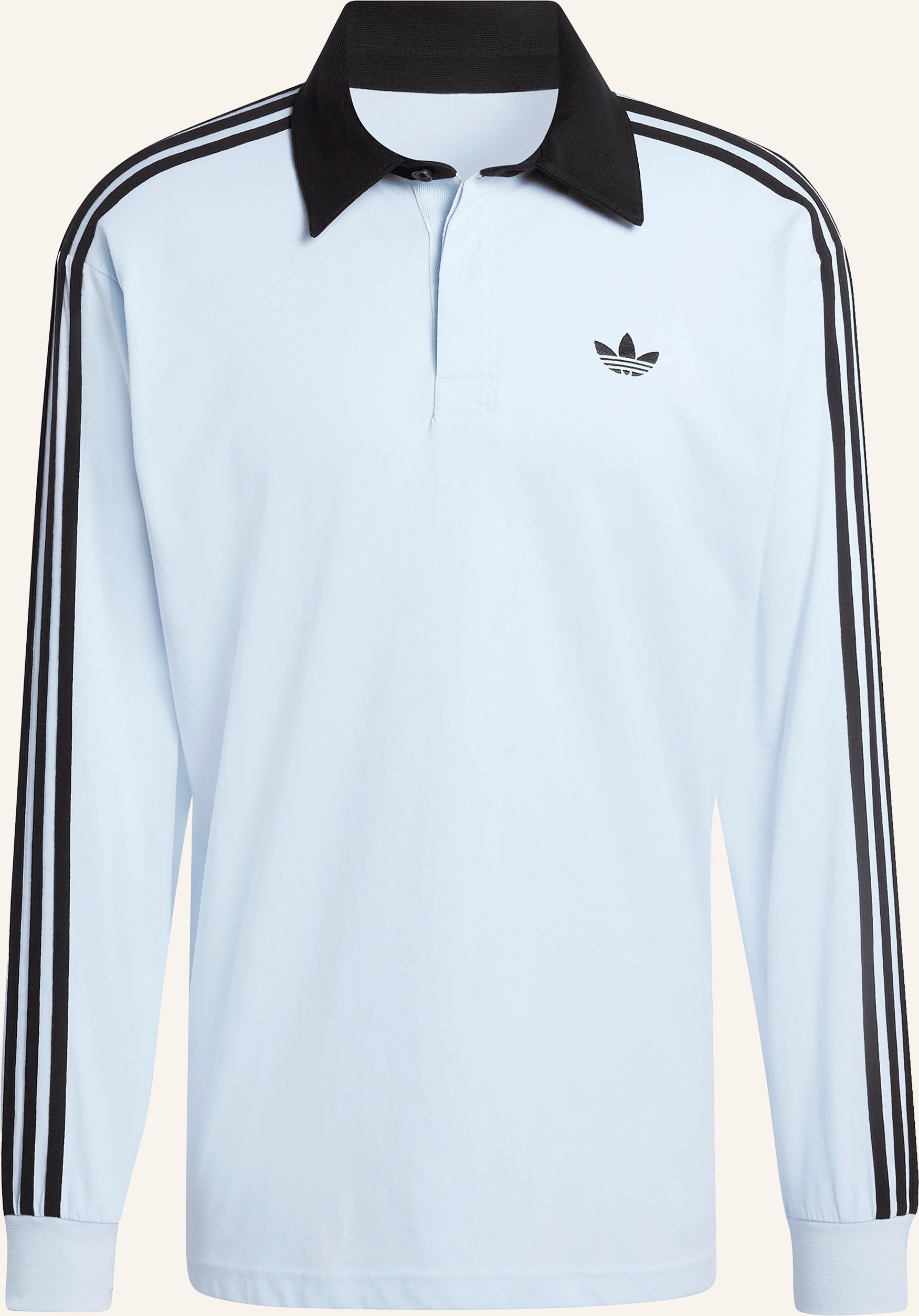 Adidas Originals Jersey-Poloshirt 3-Stripes blau