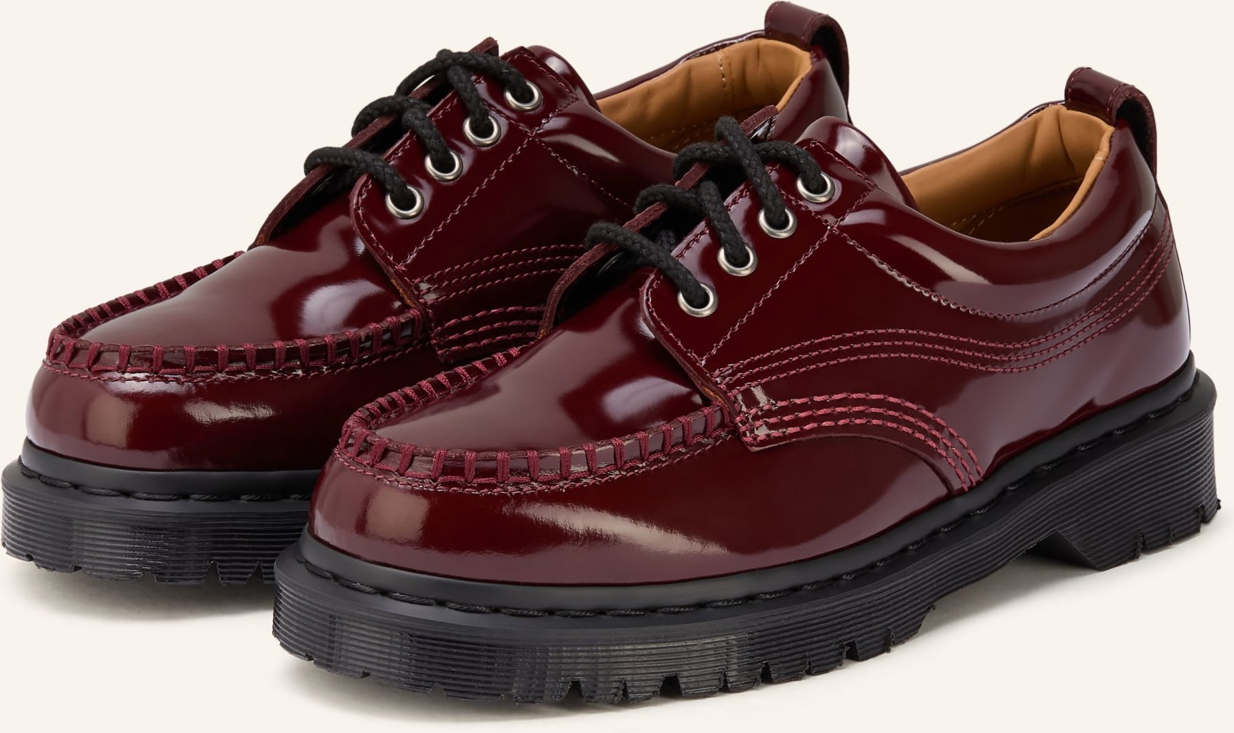 Dr. Martens Lackschnürer Lowell rot