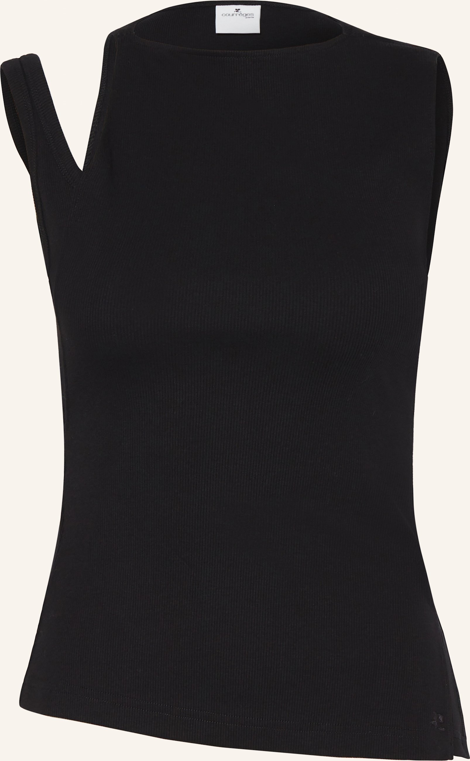 Thumbnail - Courrèges Top Transverse Mit Cut-Outs schwarz