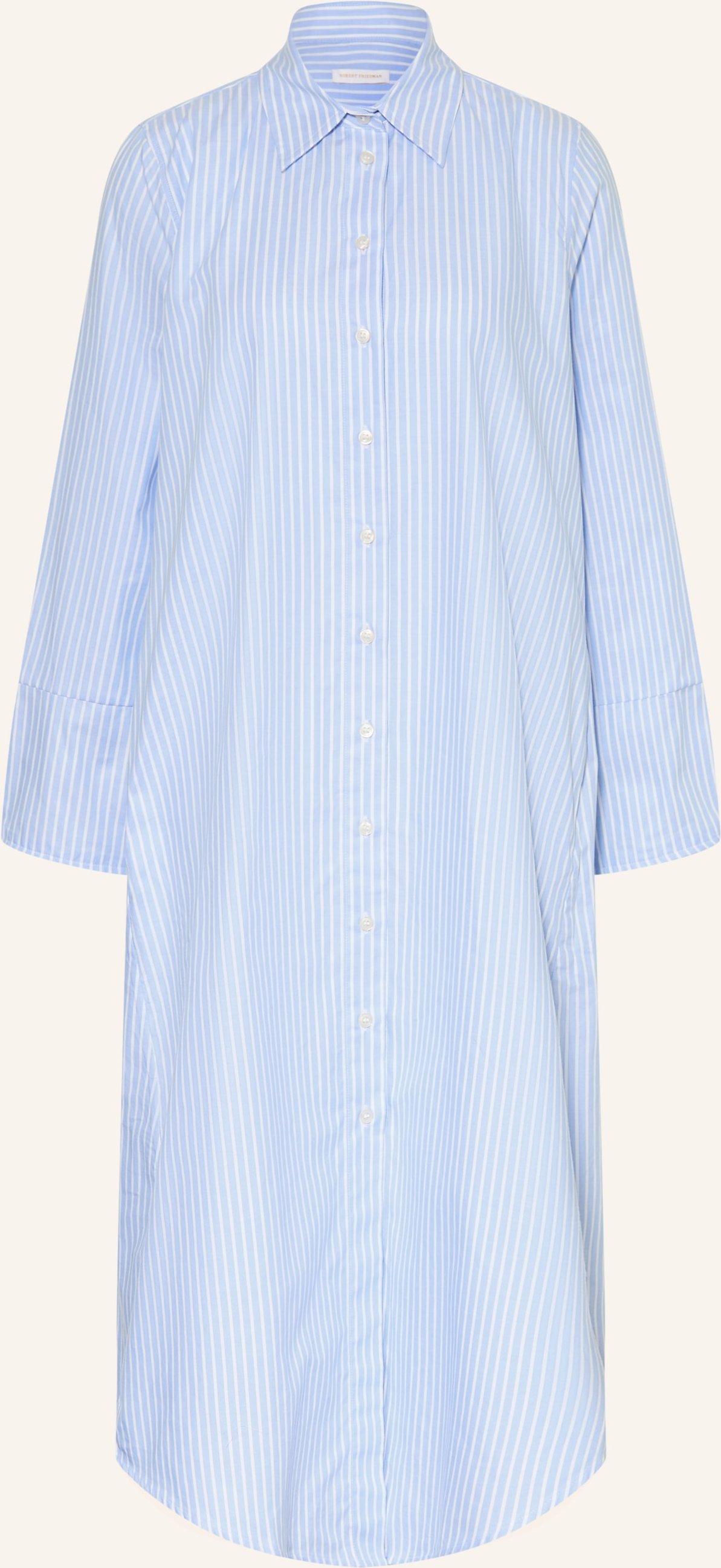 Robert Friedman Hemdblusenkleid blau