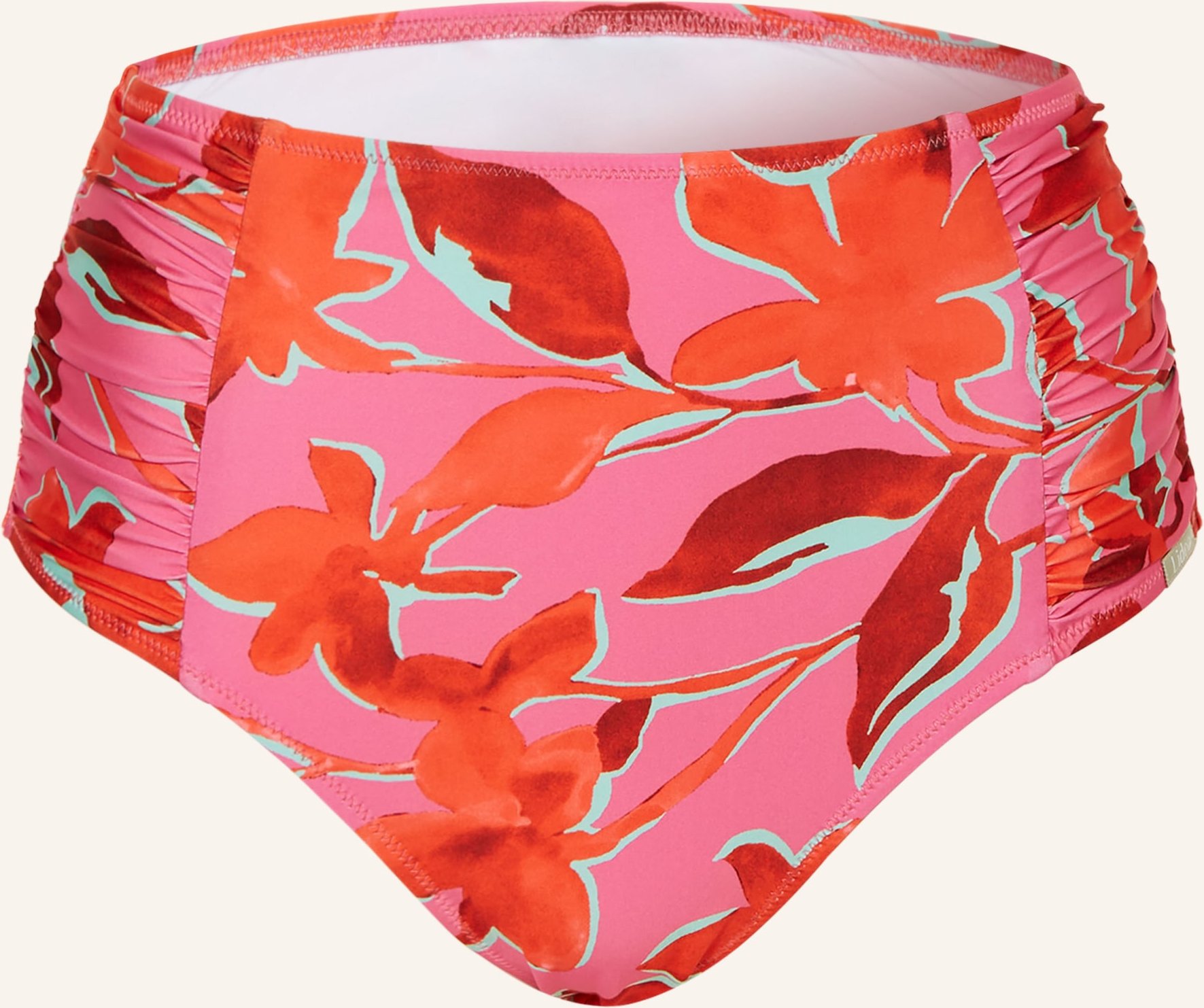 Lidea High-Waist-Bikini-Hose Fused Florals pink