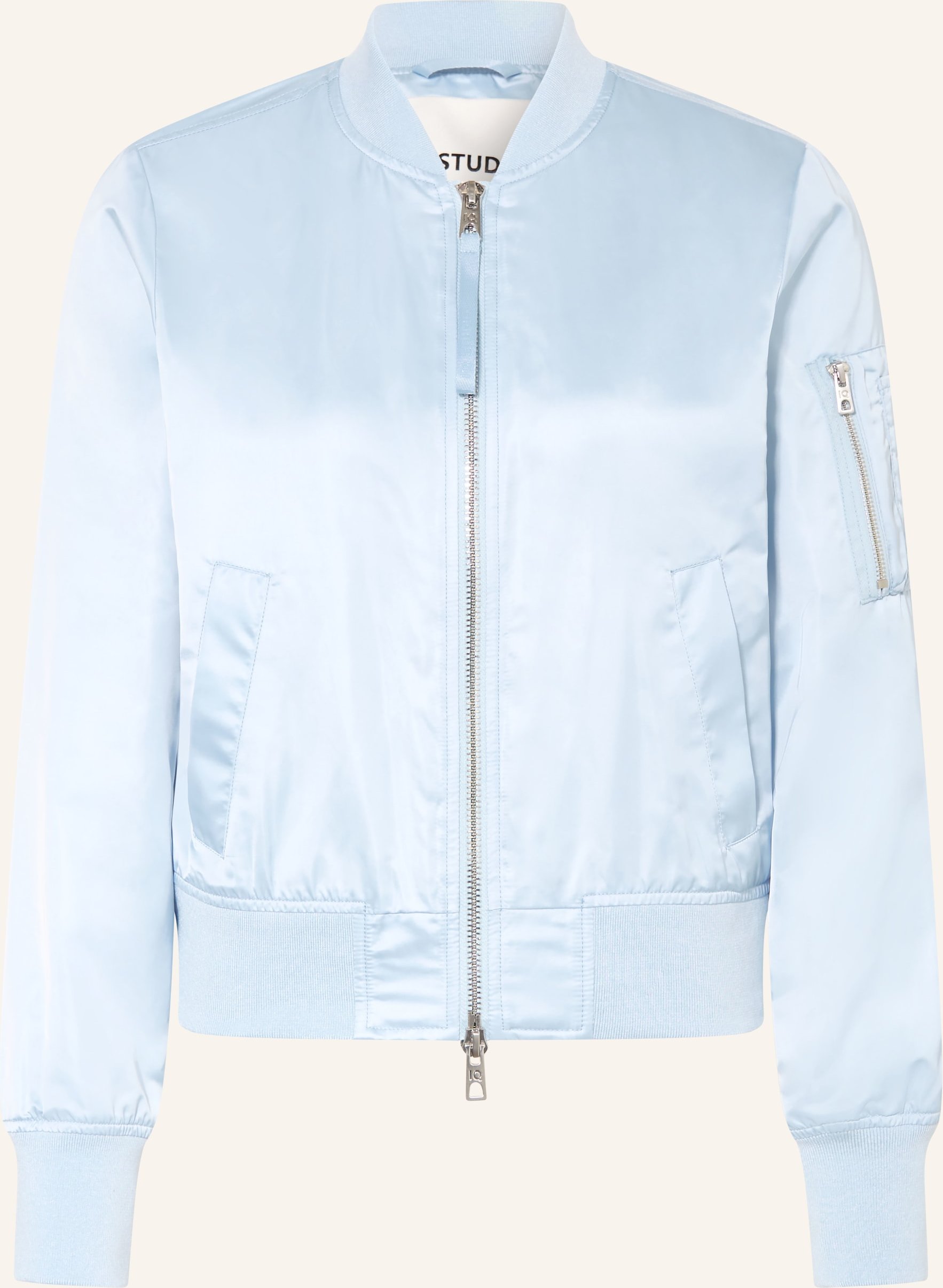 Iq Studio Satinblouson blau