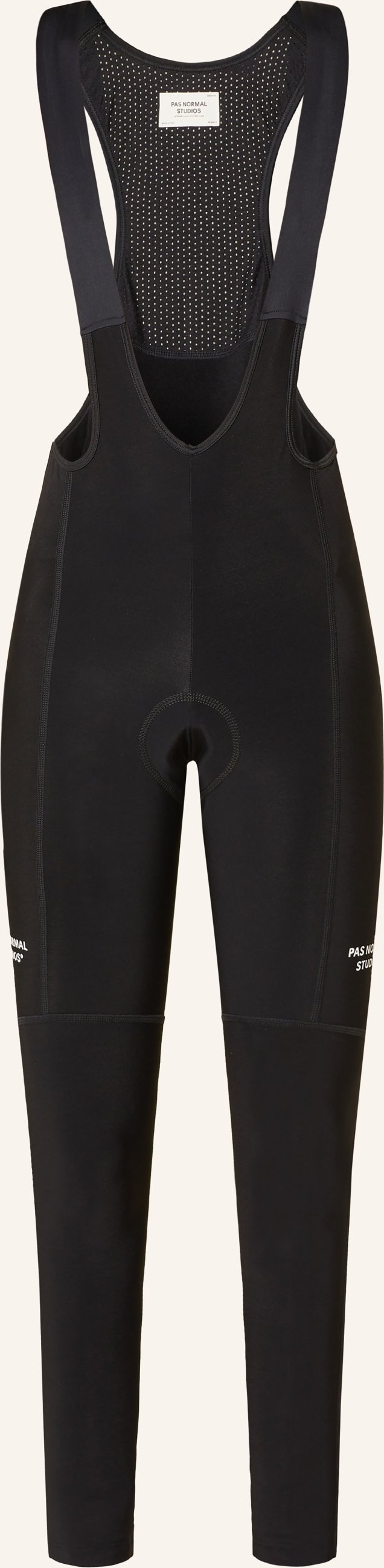 Pas Normal Studios Thermo-Radhose Essential Thermal Long Mit Trägern Und Gepolstertem Einsatz schwarz