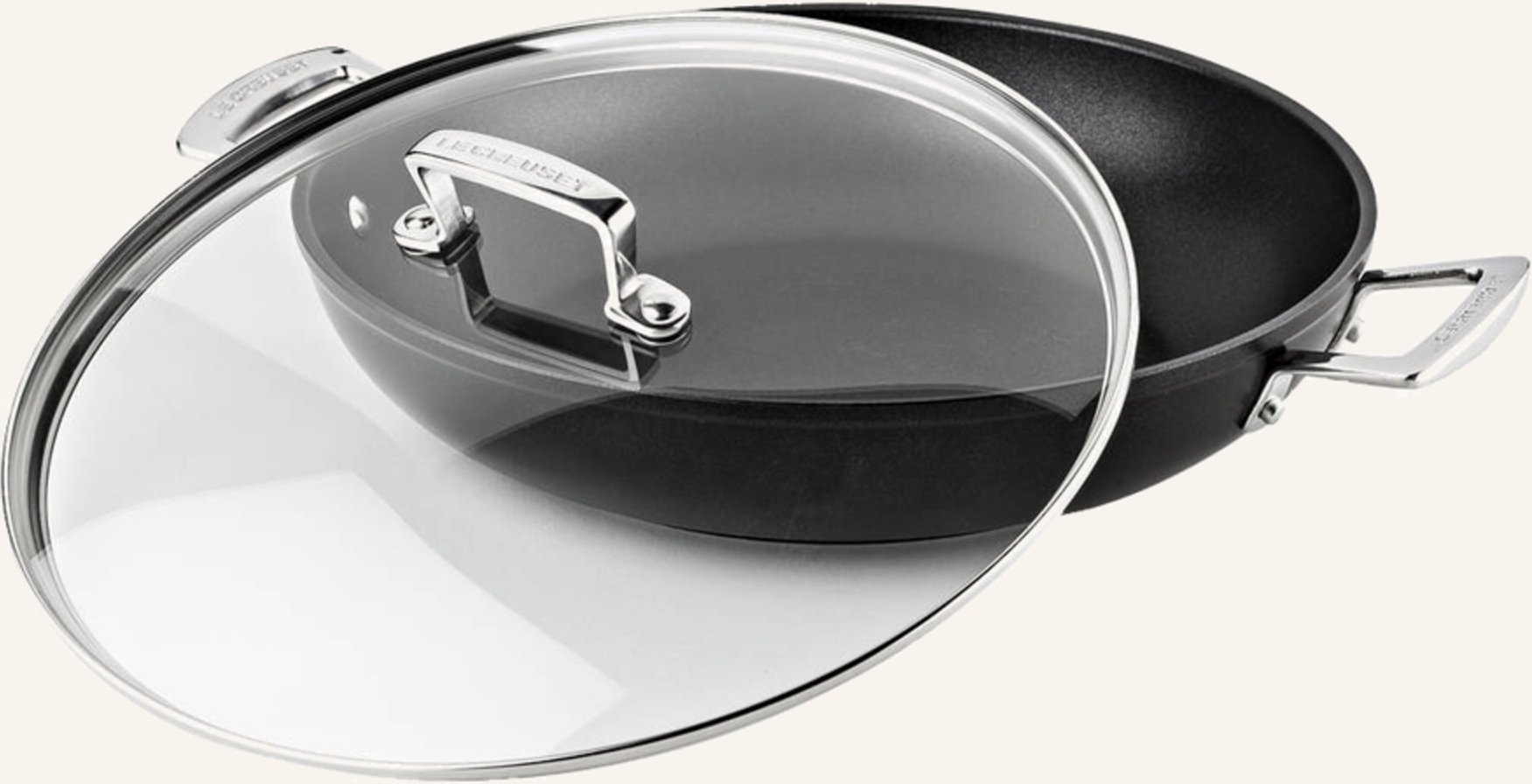 Le Creuset Profi-Pfanne Aluminium Antihaft schwarz