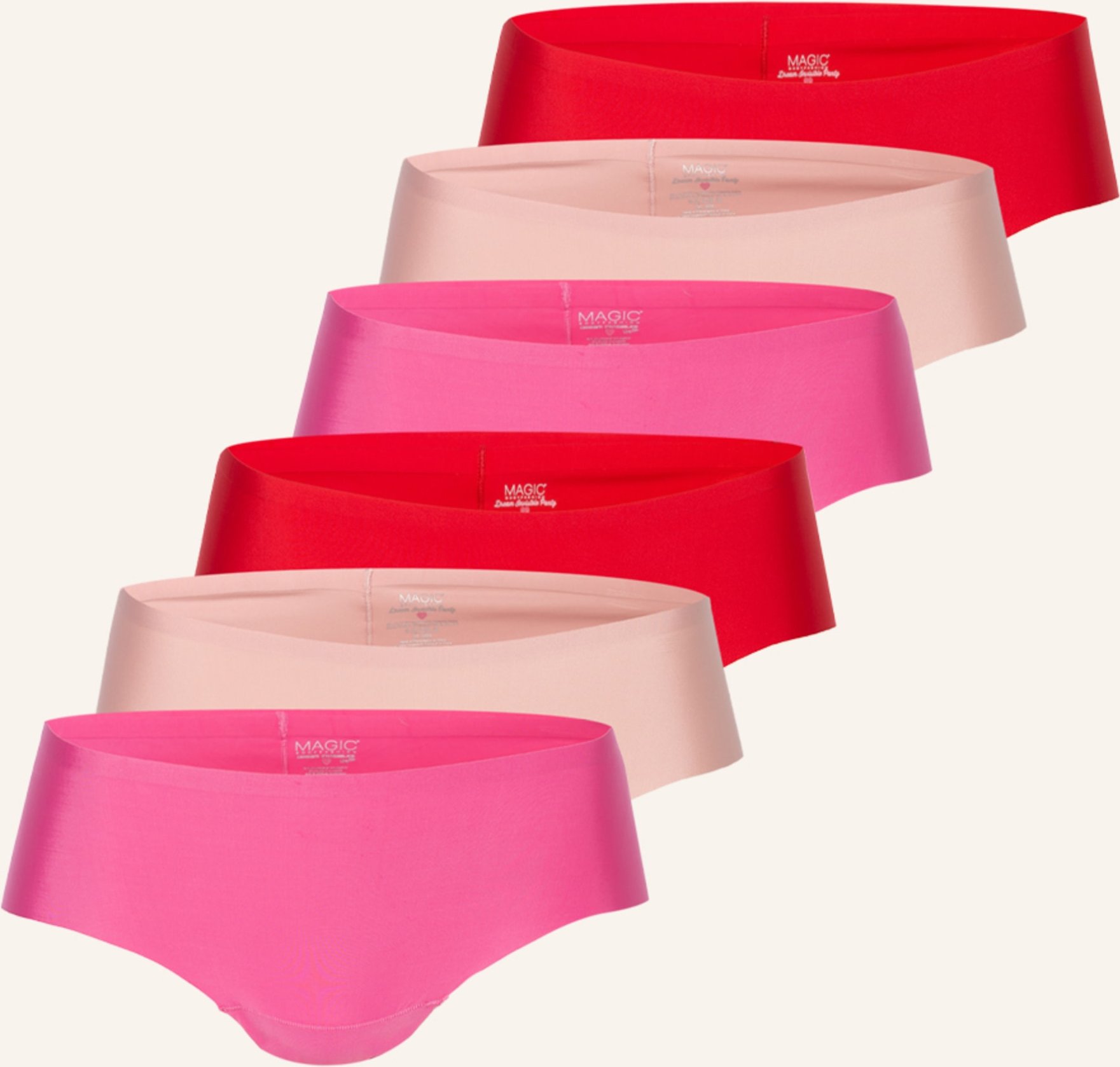 Magic Bodyfashion 6er-Pack Panties rosa