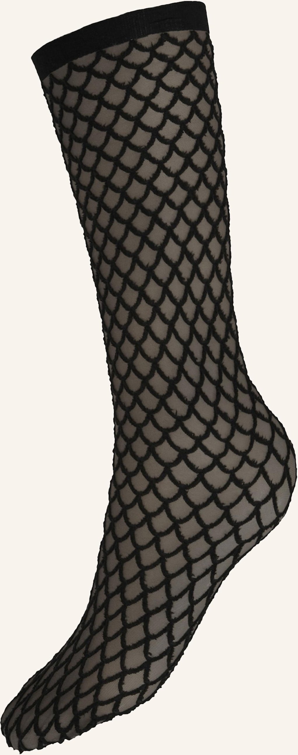 Wolford Socken Velvet Net Illusion Socks schwarz