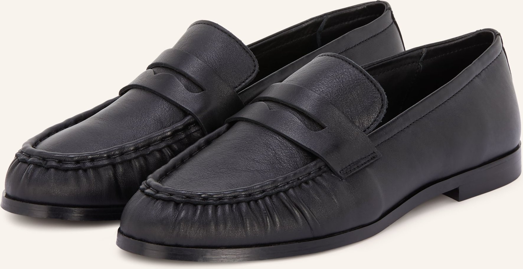 Mrs & Hugs Penny-Loafer schwarz