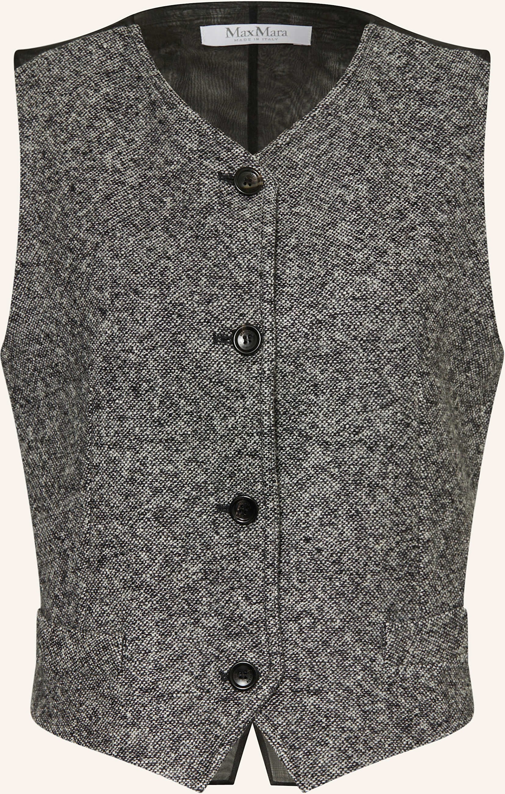 Thumbnail - Max Mara Blazerweste Beato Mit Cashmere schwarz