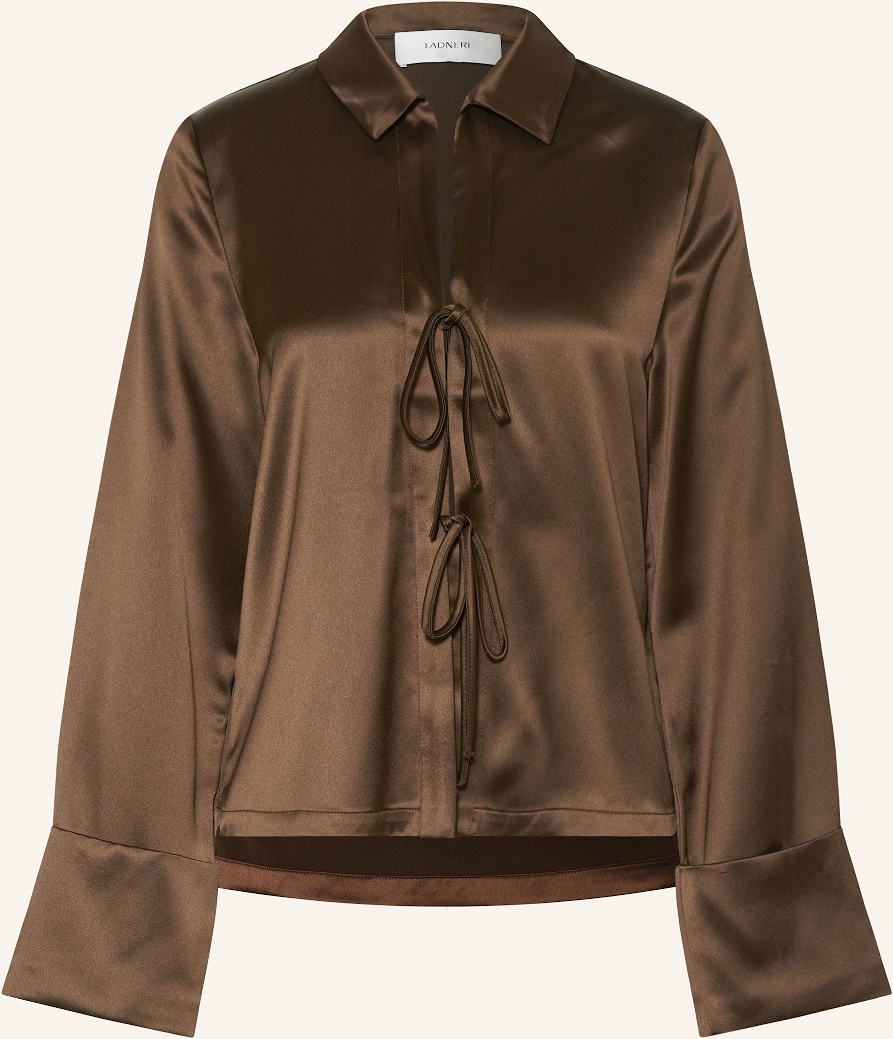 Ladneri Satinbluse braun