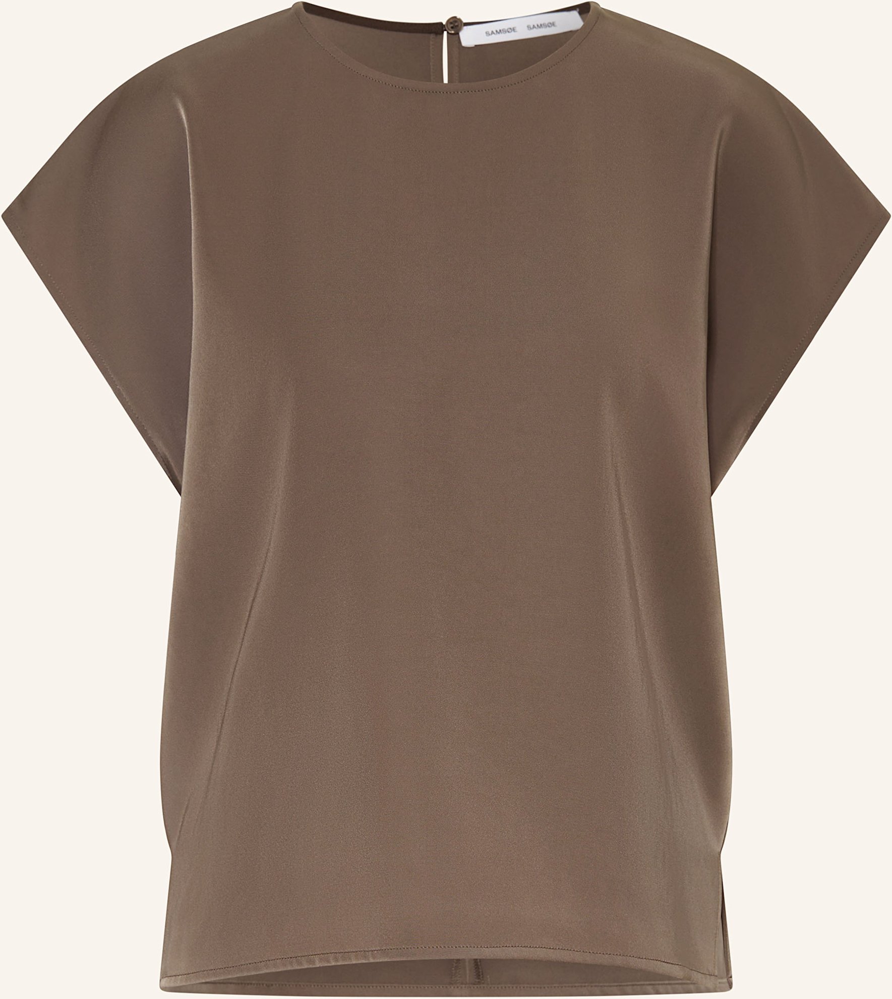 Samsøe Samsøe Blusenshirt Sahoy Aus Jersey braun