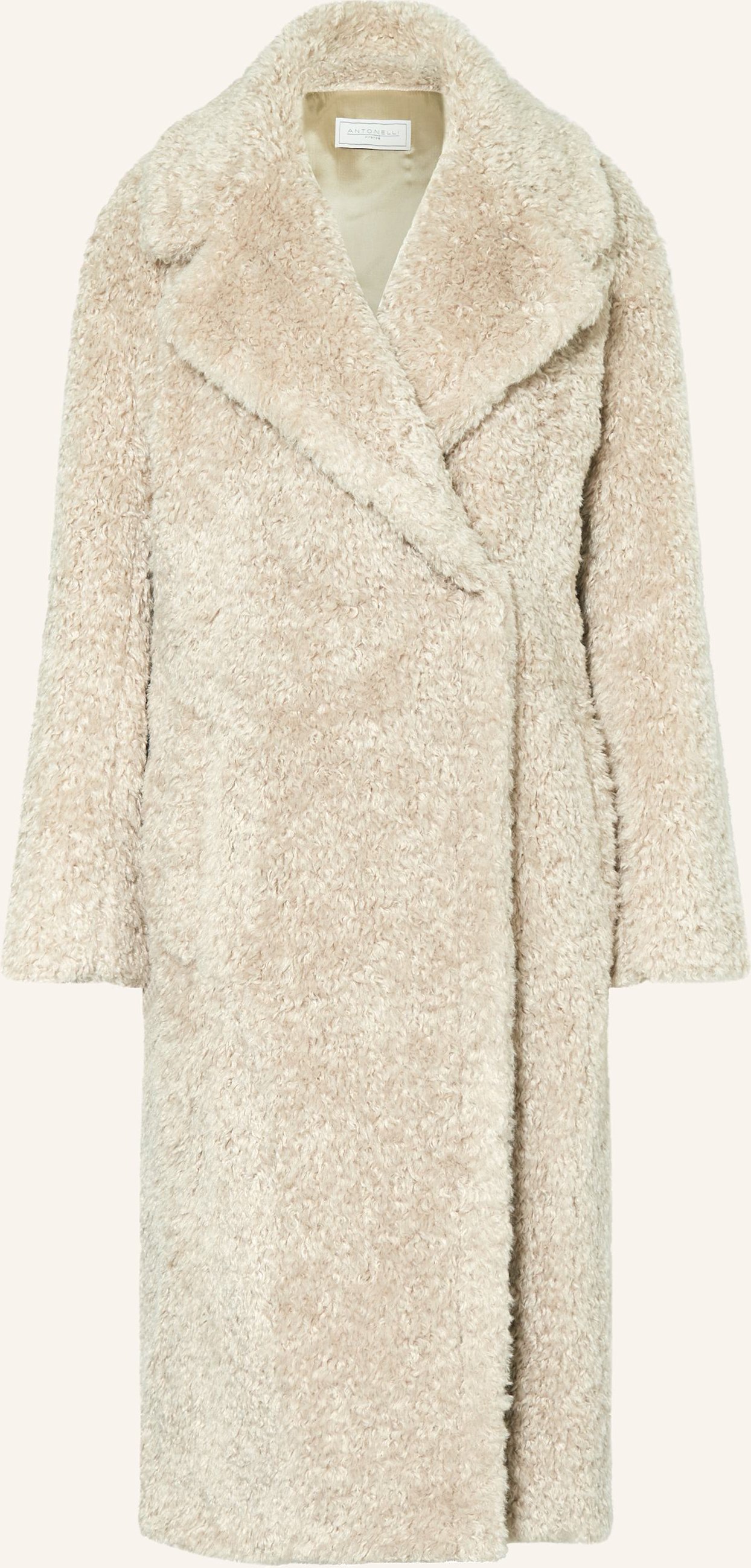 Antonelli Firenze Teddyfell-Mantel Gabriele beige