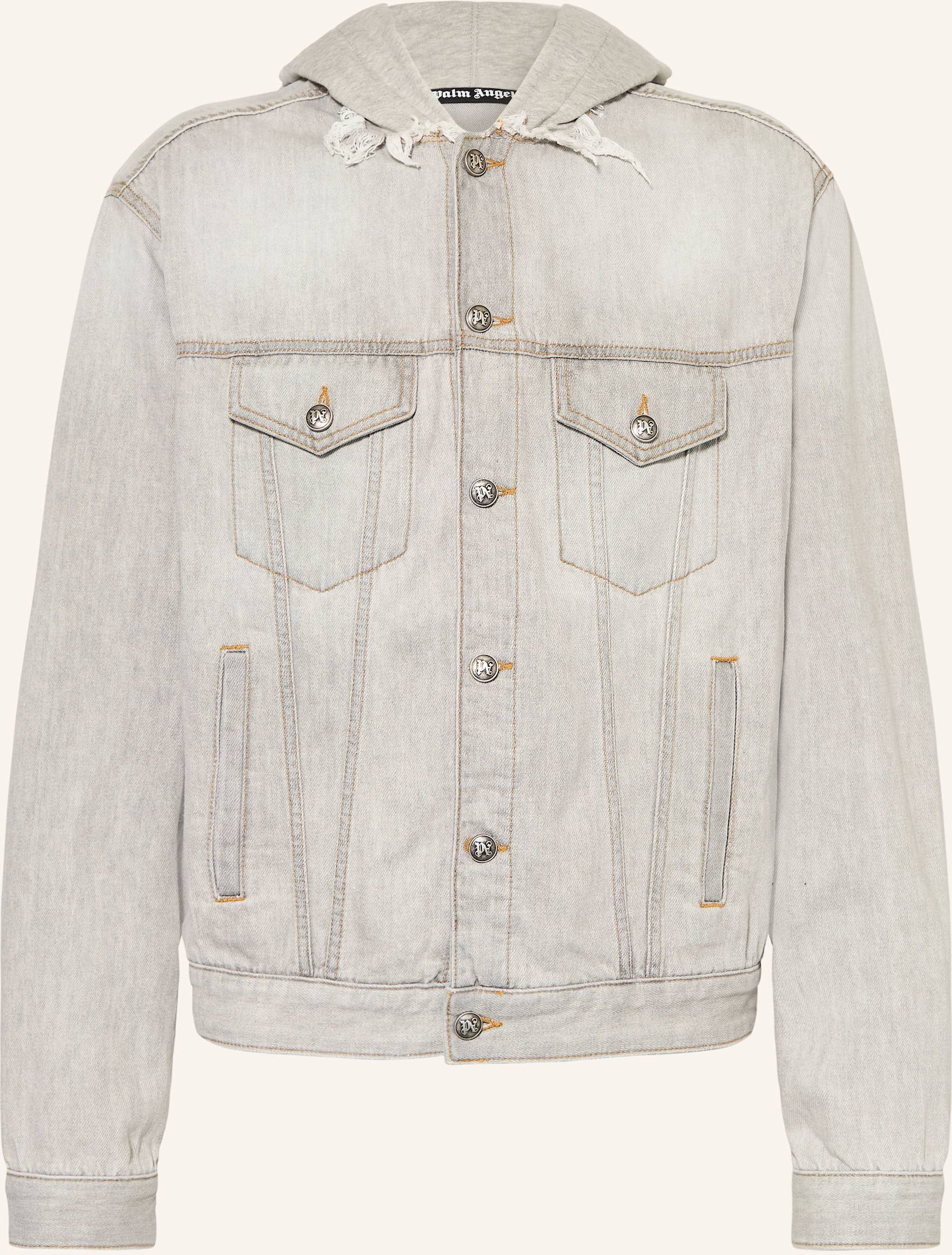 Palm Angels Jeansjacke grau