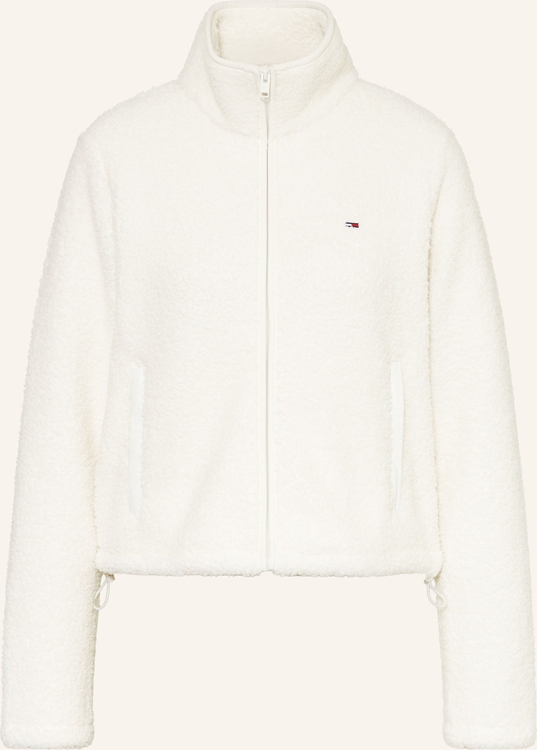 Tommy Jeans Teddyfell-Jacke weiss