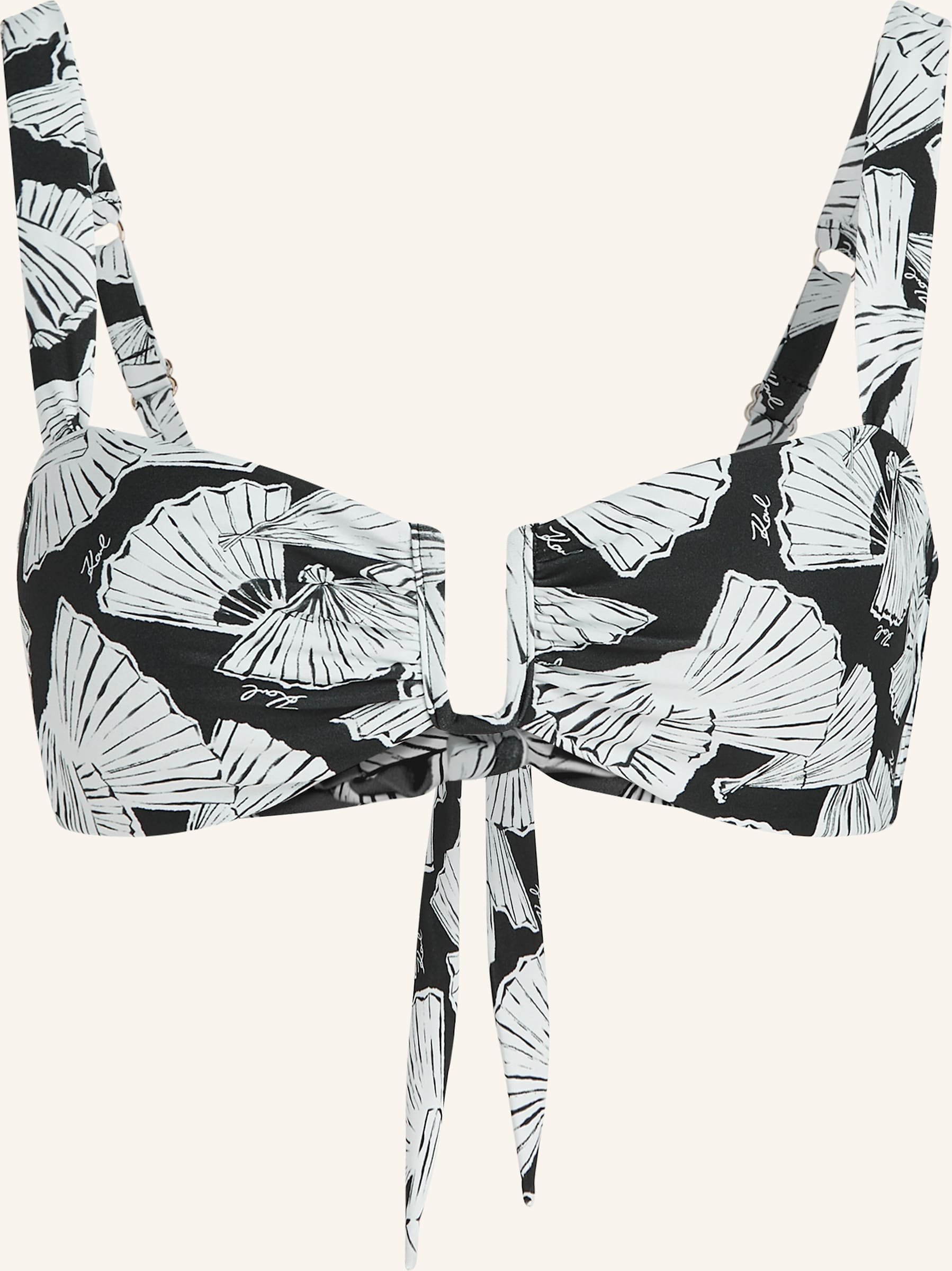 Karl Lagerfeld Bikini-Top schwarz