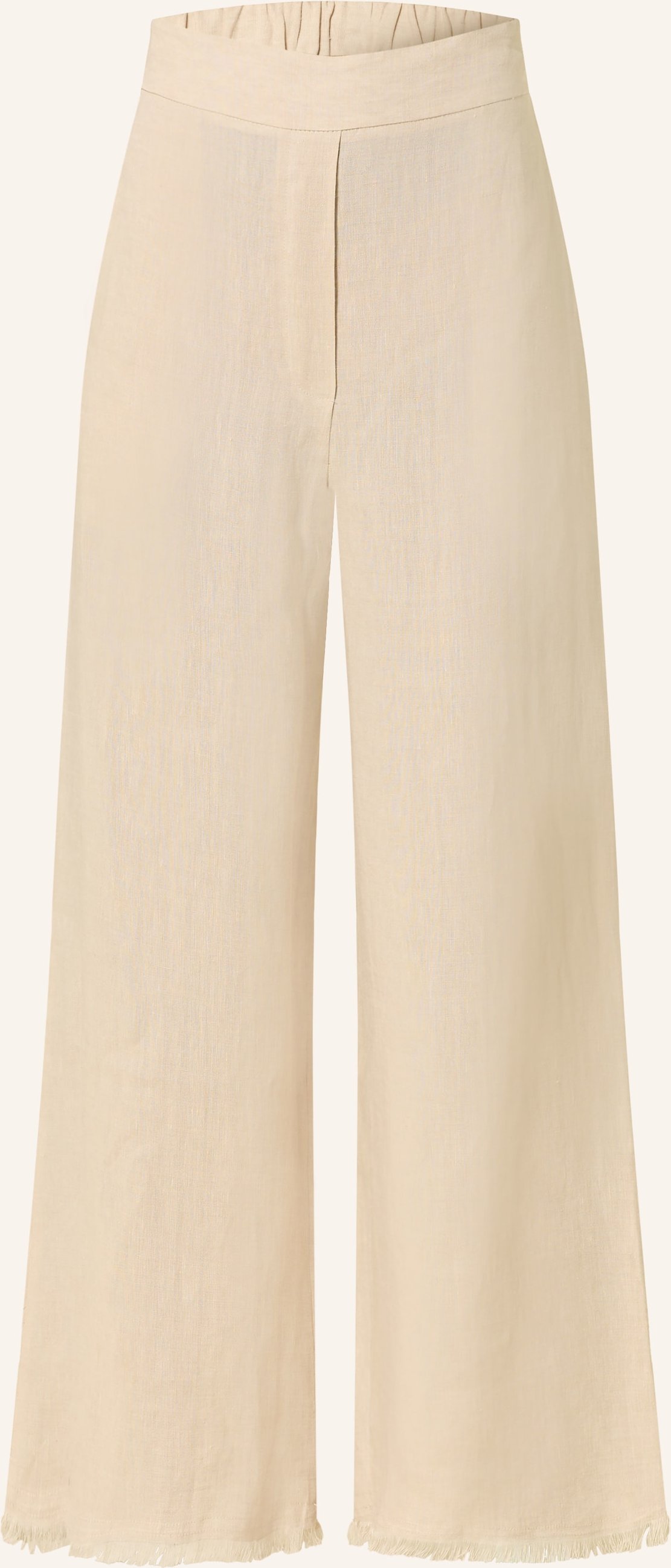 Antonelli Firenze Leinen-Culotte Mit Fransen beige