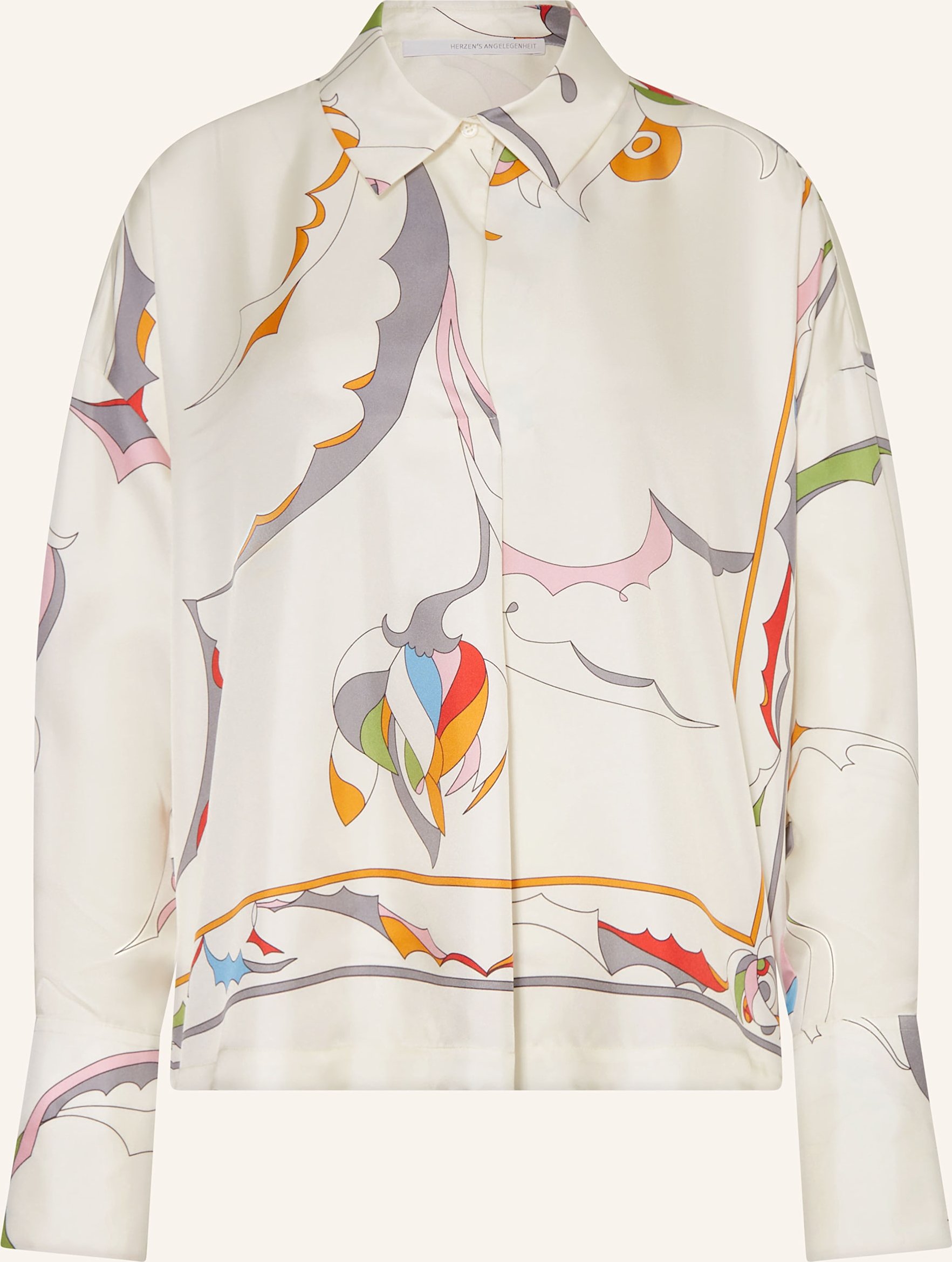Herzen's Angelegenheit Blusenshirt Aus Seide weiss