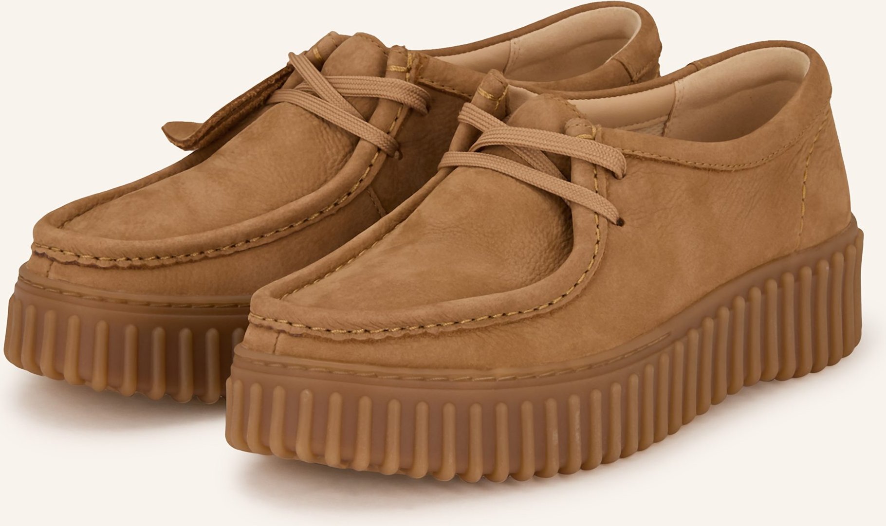 Clarks Schnürer Torhill Bee beige