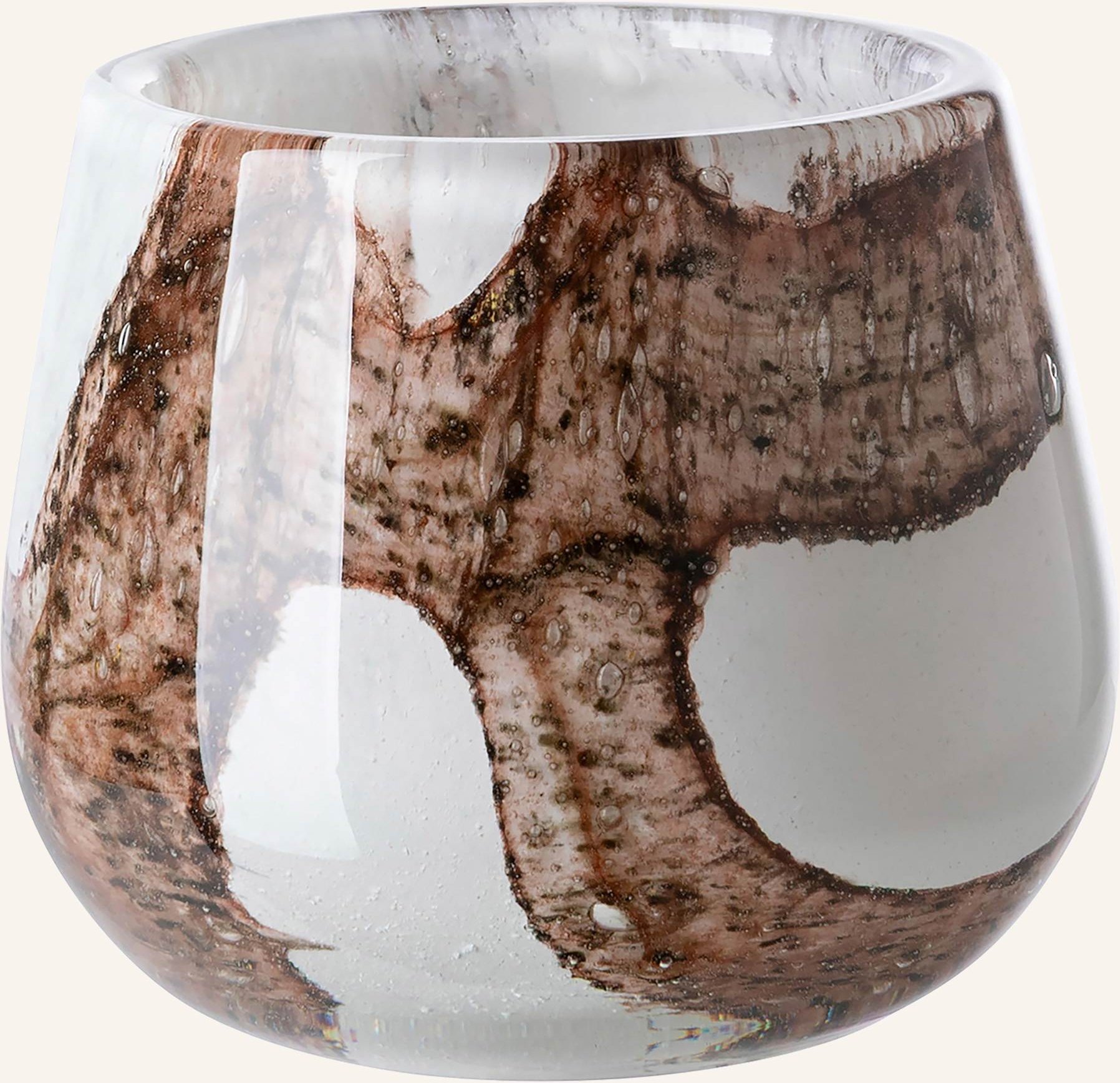 Fink Glasvase, Windlicht Mella braun