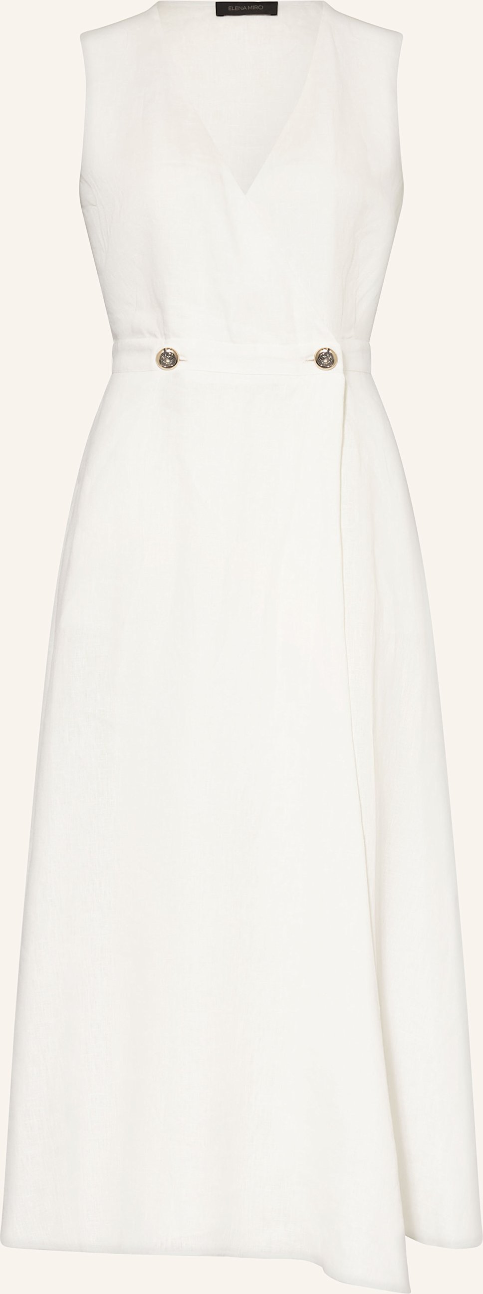 Thumbnail - Elena Miro Leinenkleid weiss