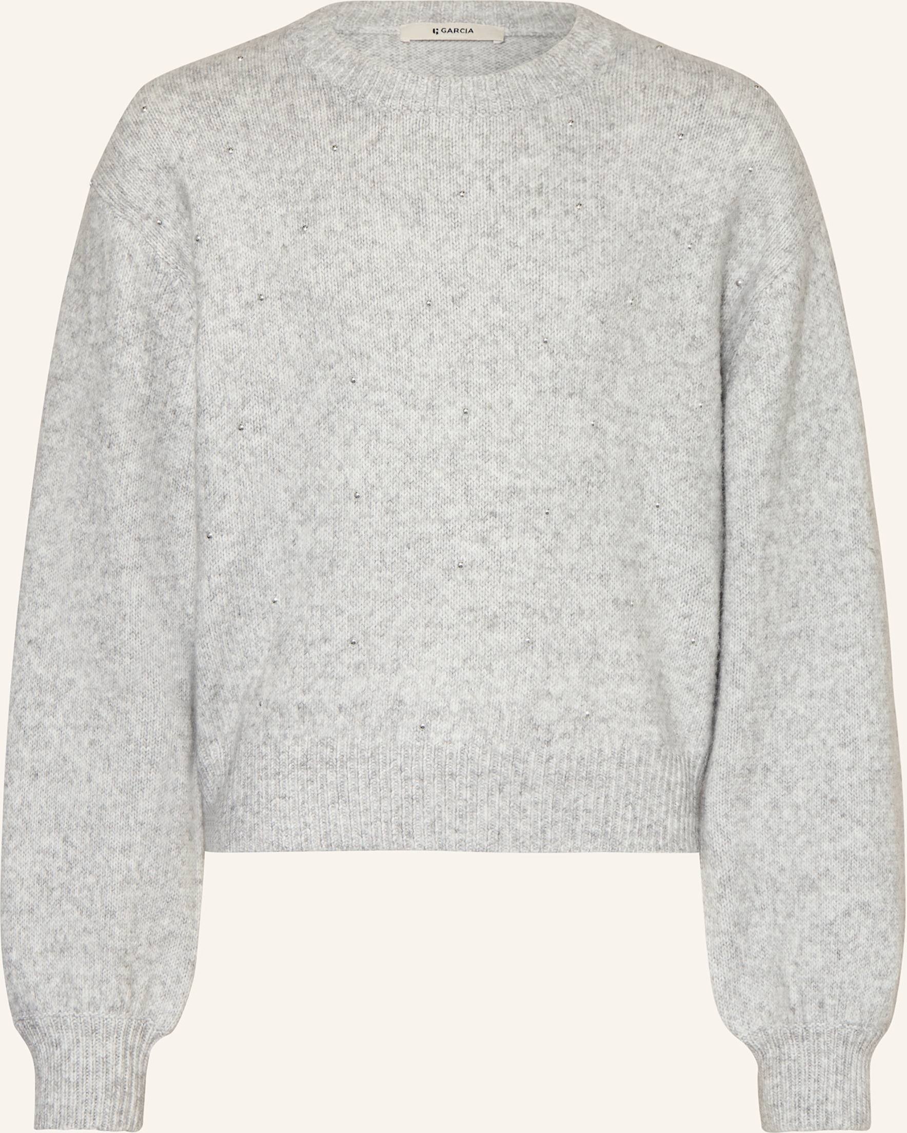 Garcia Pullover Mit Nieten weiss