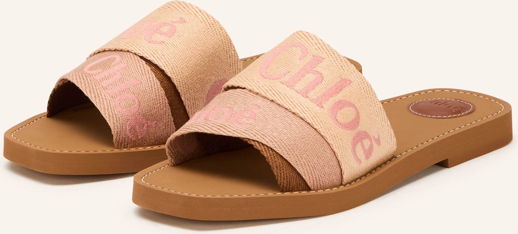 Chloé Pantoletten Woody rosa