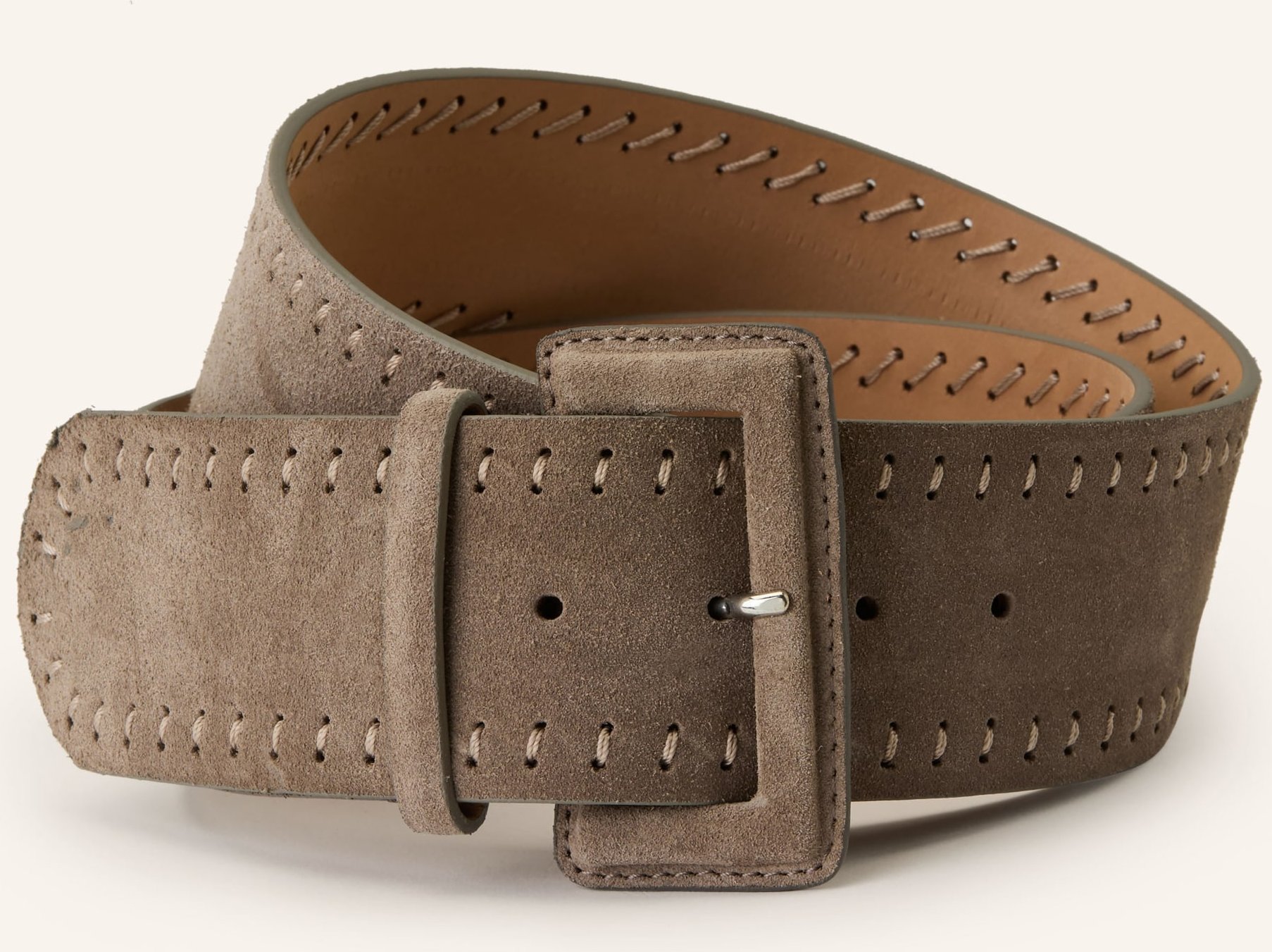 Reptile's House Ledergürtel beige