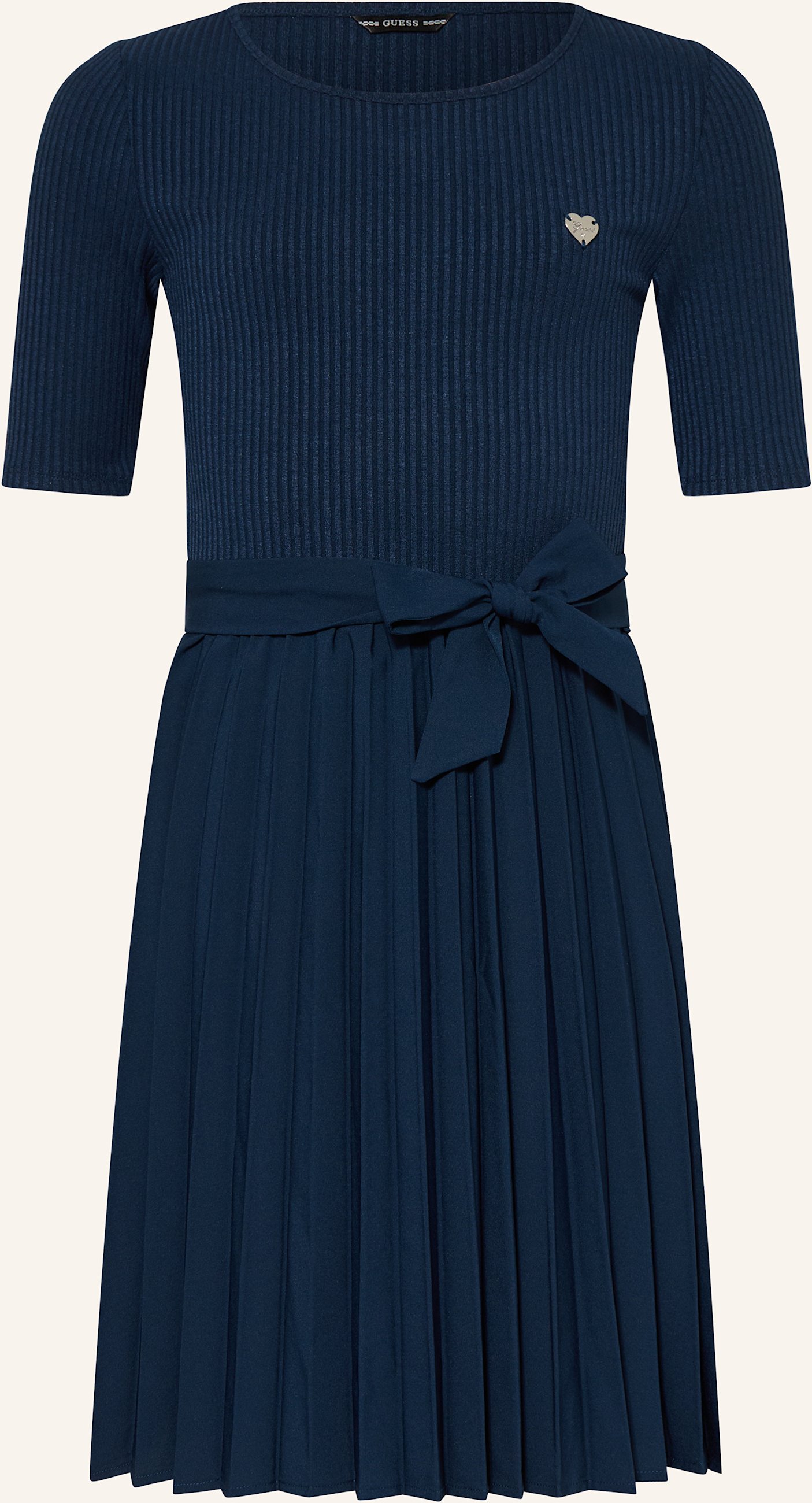 Guess Kleid Im Materialmix blau