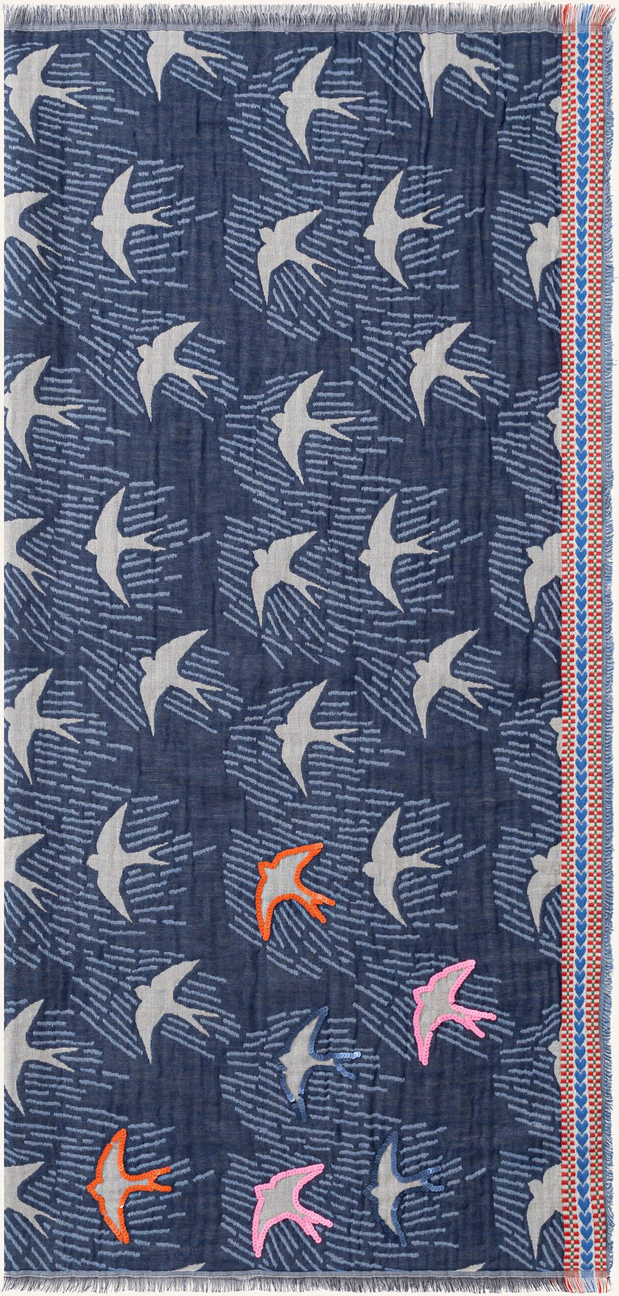 Codello Jacquard-Tuch blau