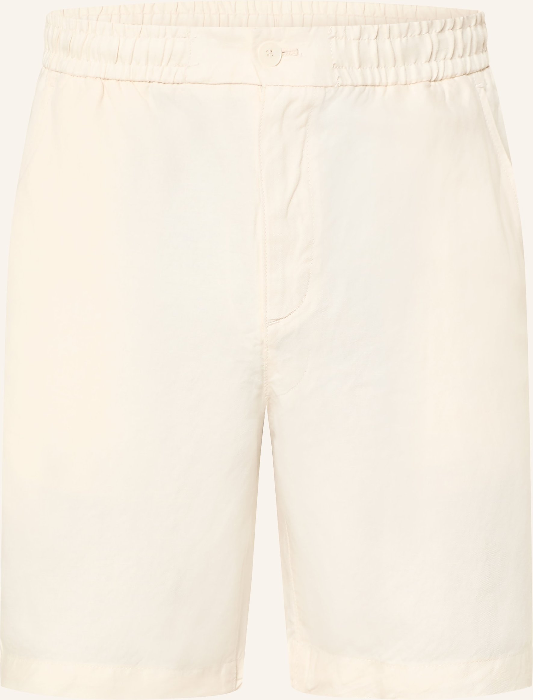 Lacoste Shorts Mit Leinen beige