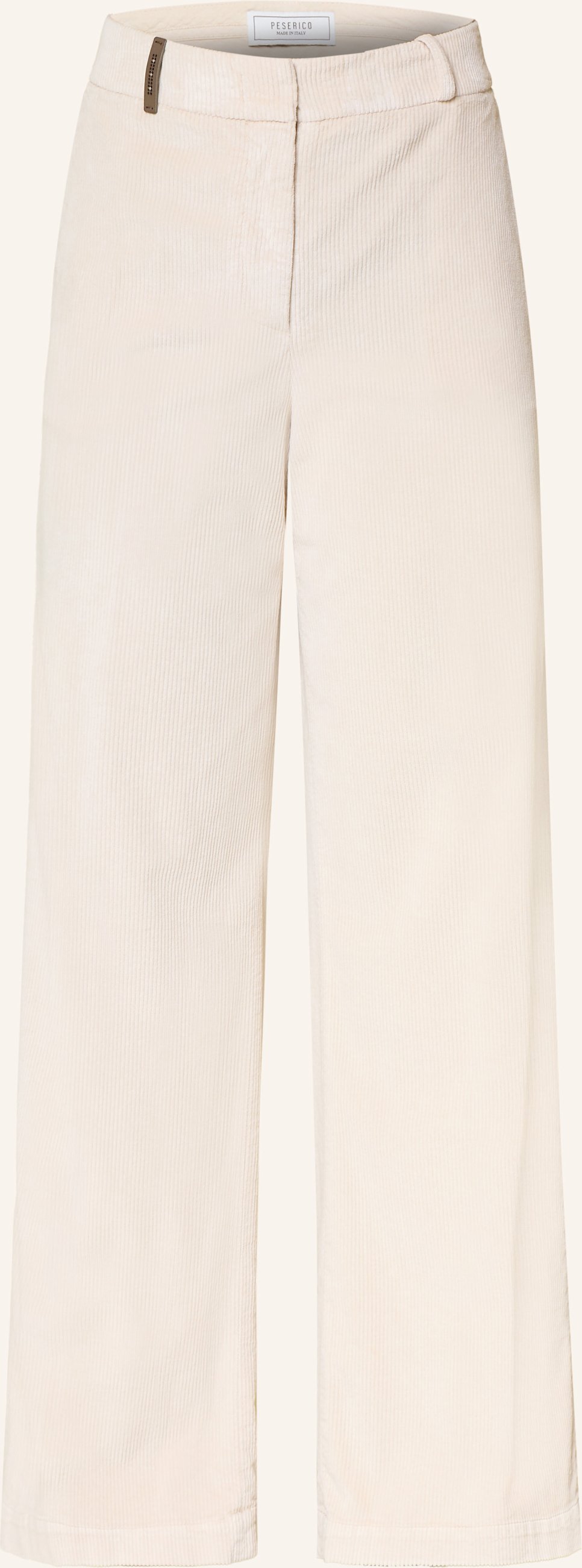 Thumbnail - Peserico Marlenehose Aus Cord beige