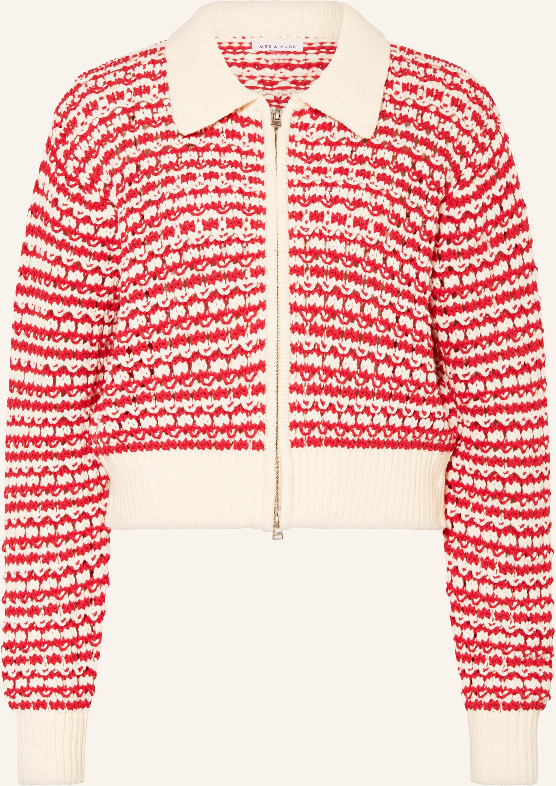 Mrs & Hugs Strickjacke weiss