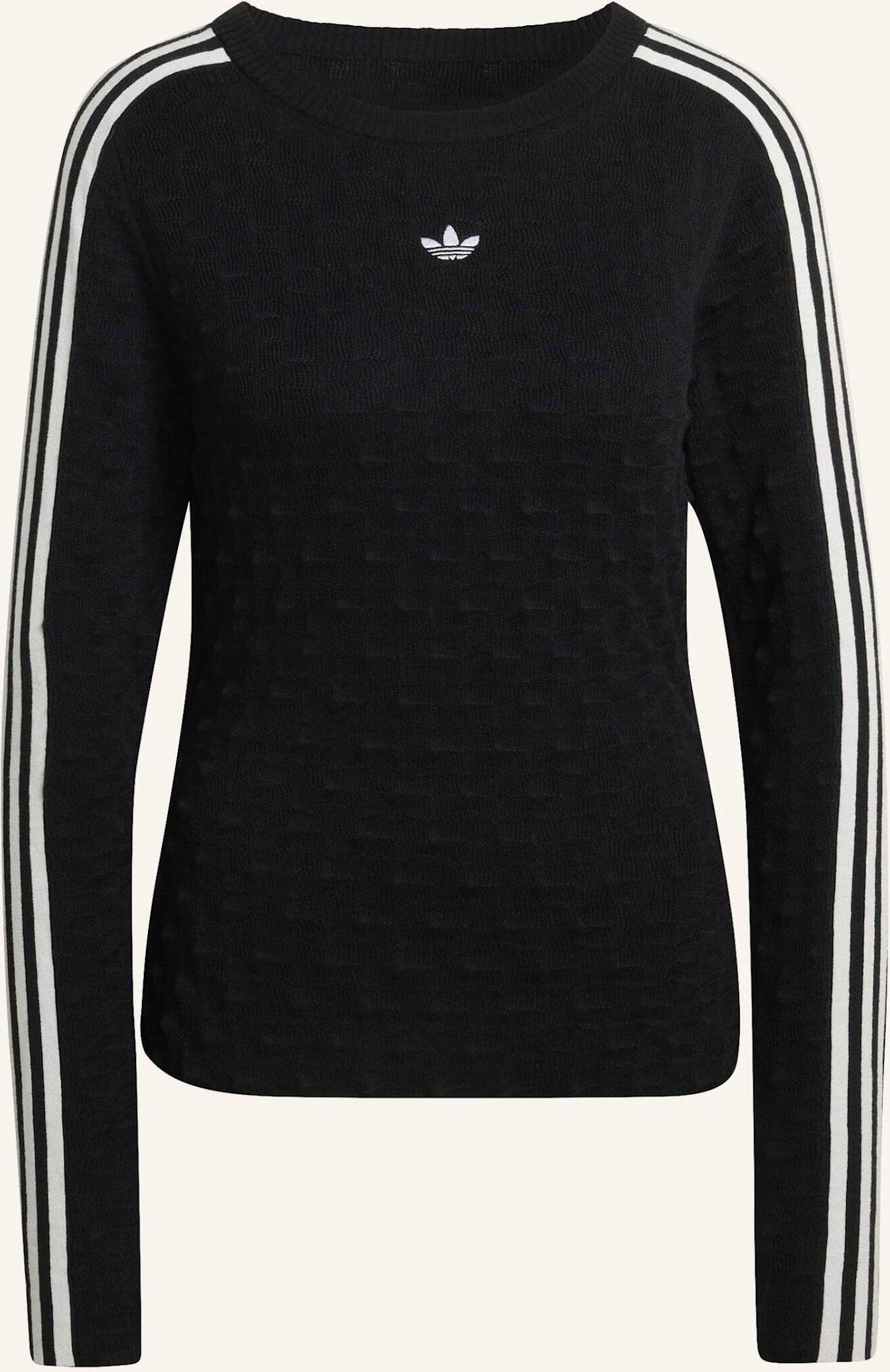 Adidas Originals Adidas Originals Slim Solid Spike Knit Sweatshirt schwarz