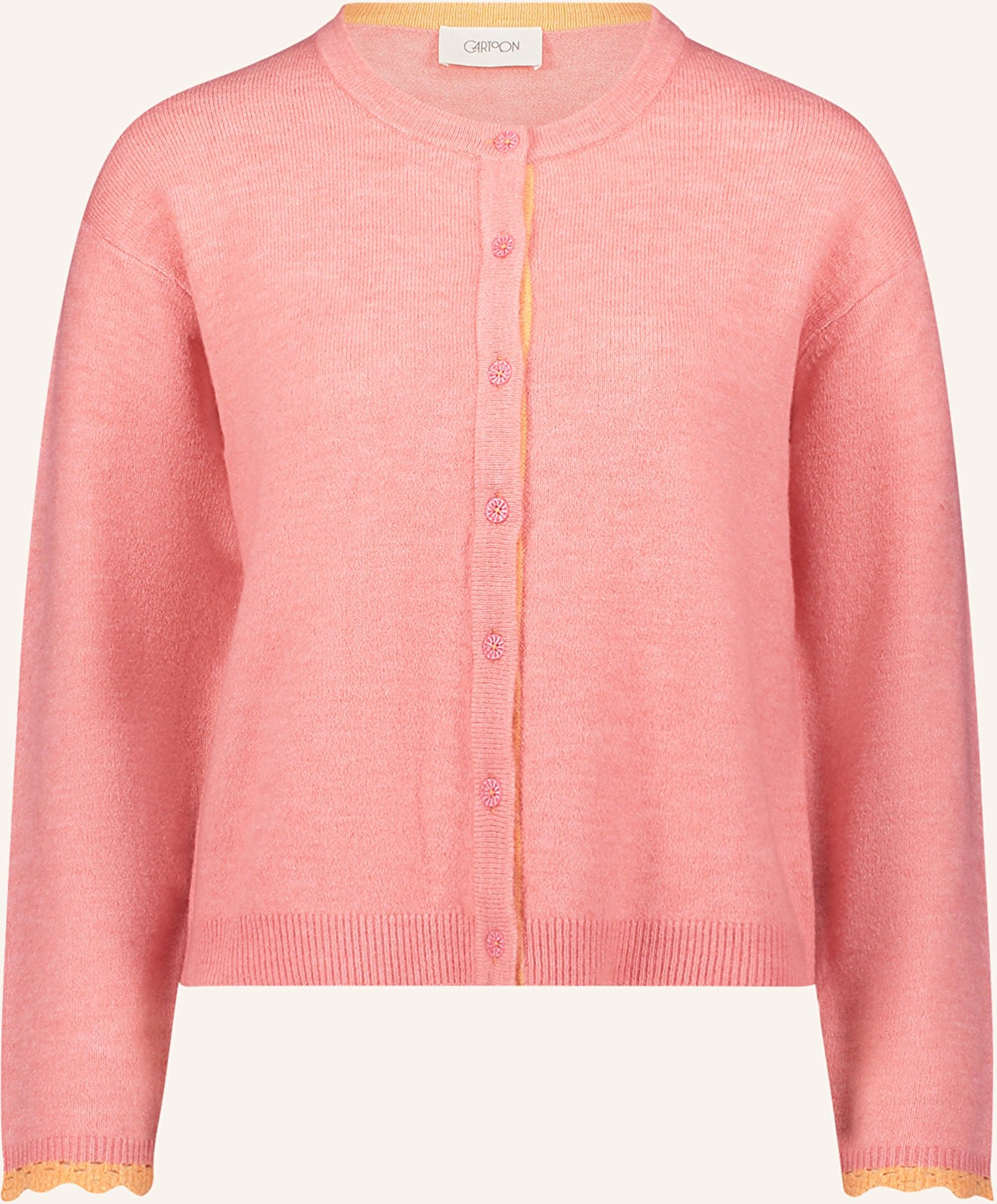 Cartoon Strickjacke pink