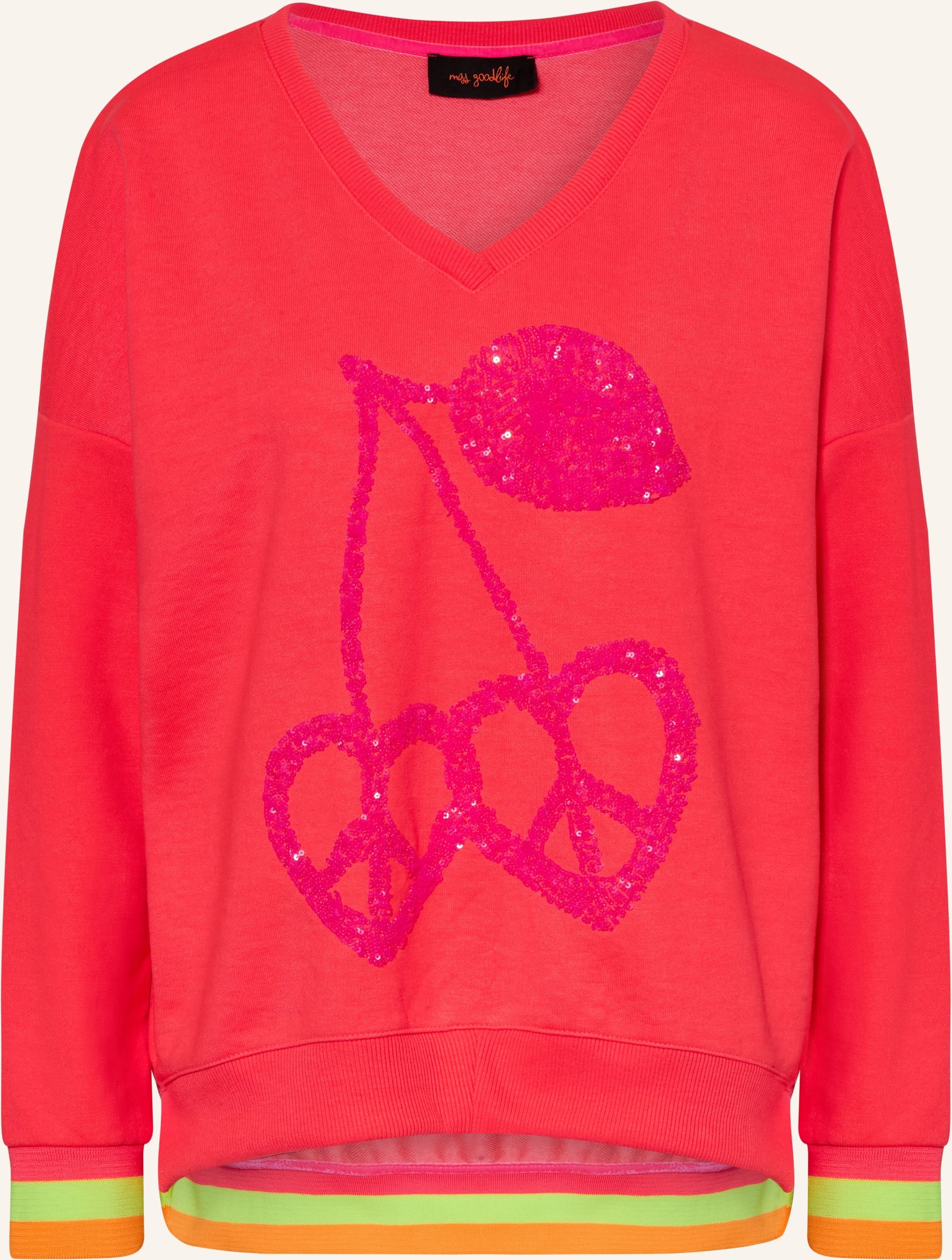 Miss Goodlife Oversized-Sweatshirt Mit Pailletten pink