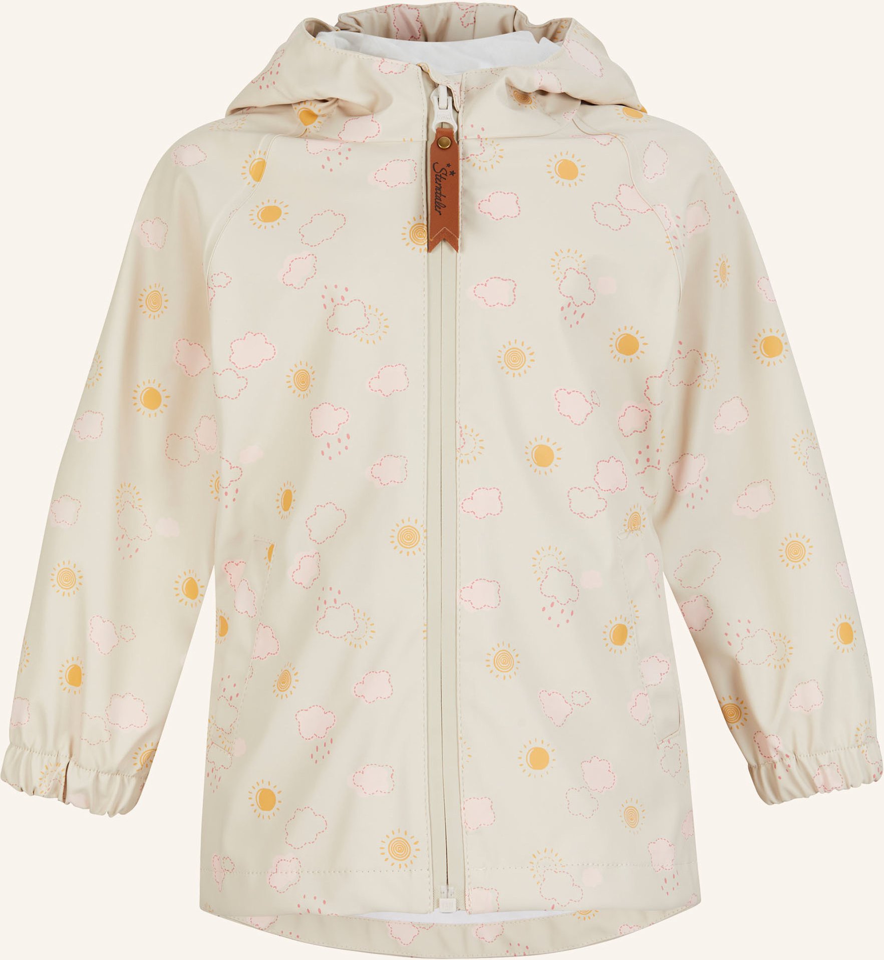 Sterntaler Regenjacke Ungefüttert Wolken beige