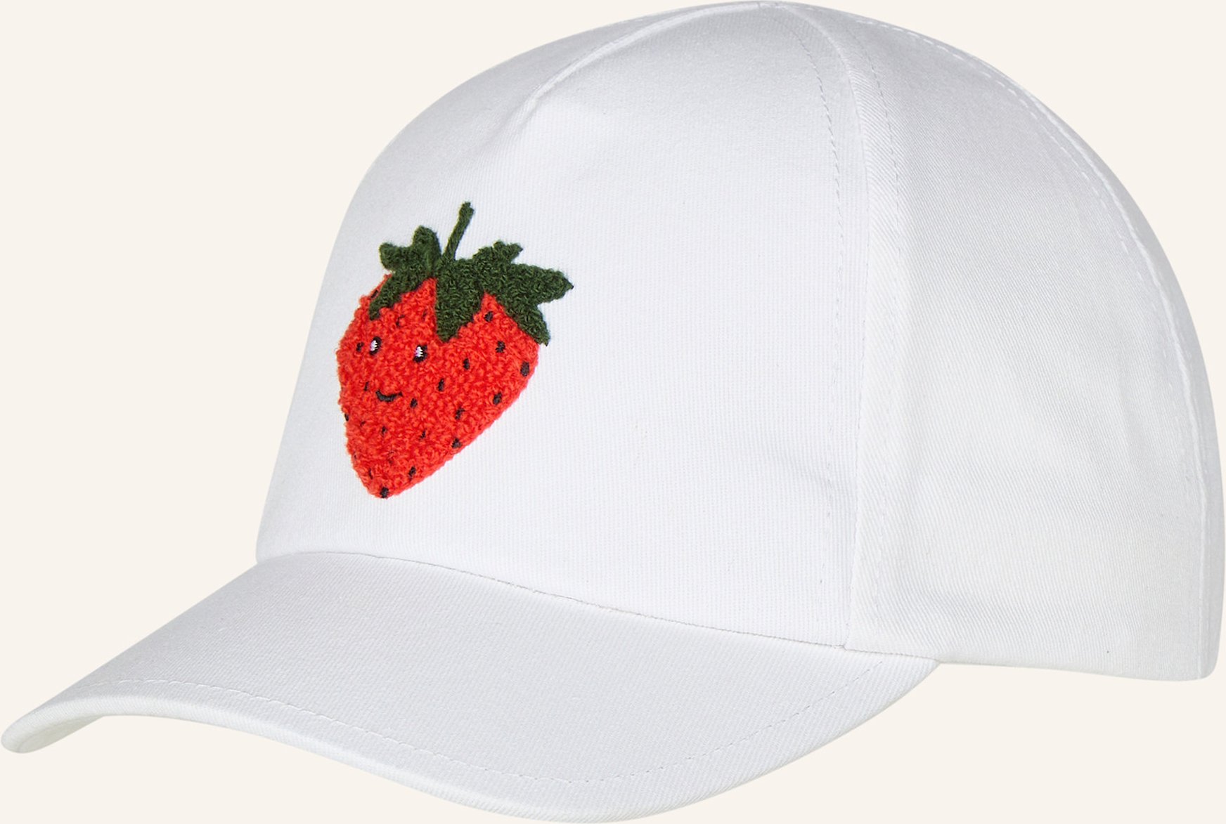 Sterntaler Basecap Erdbeere weiss